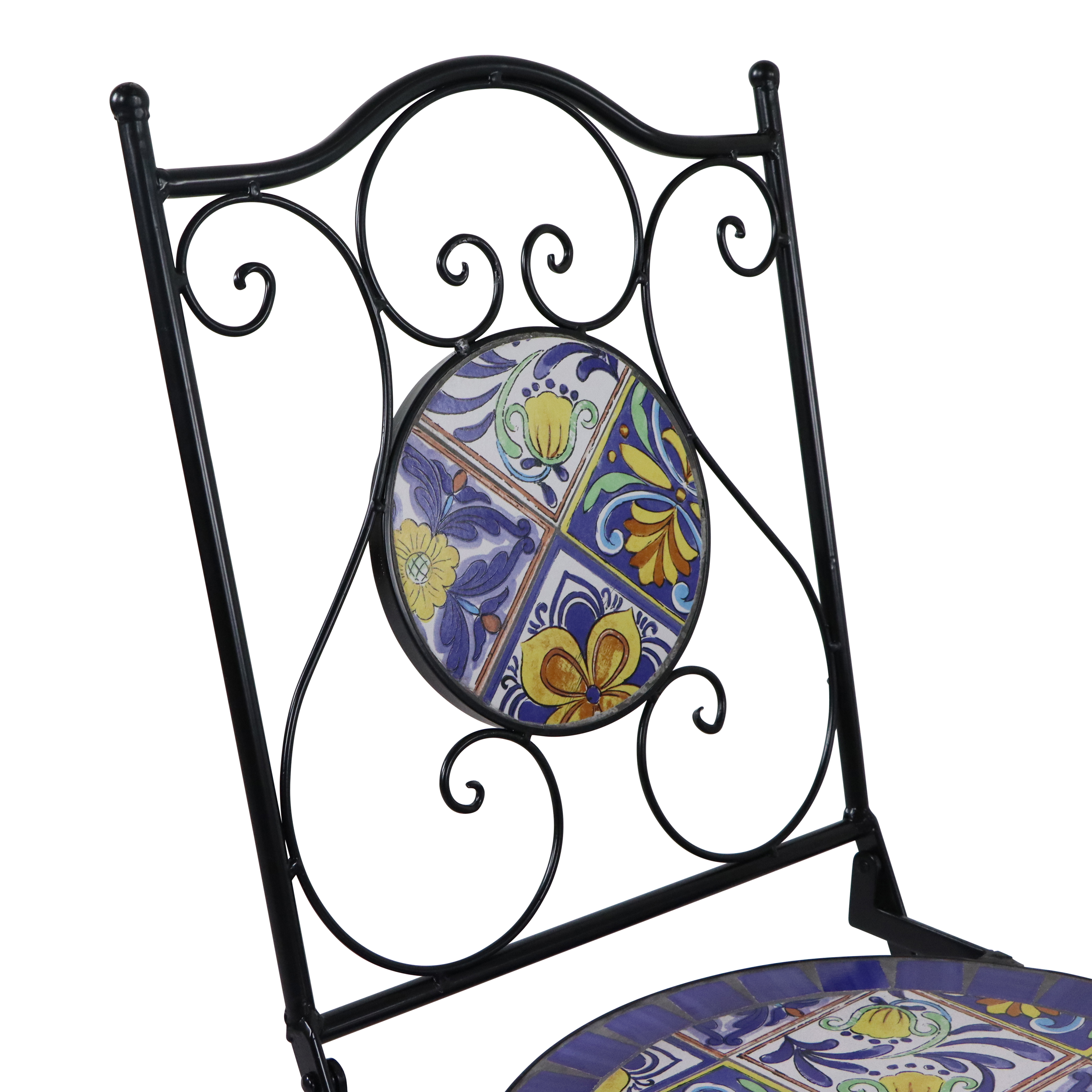 Amélie Mosaic Bistro Set Mediterranean style Blue/Yellow