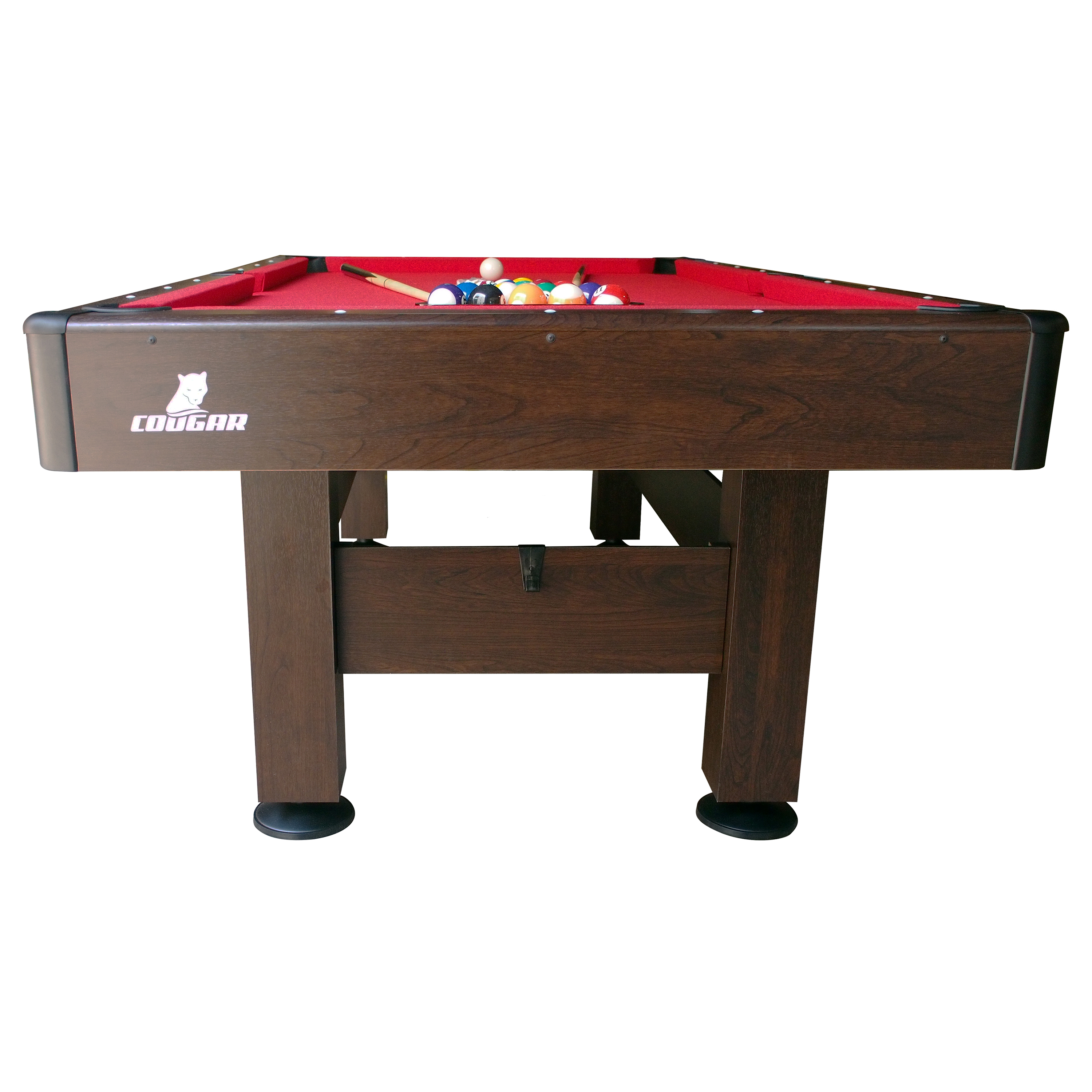 Table de Billard Saphir 6ft marron / rouge pour l'intérieur