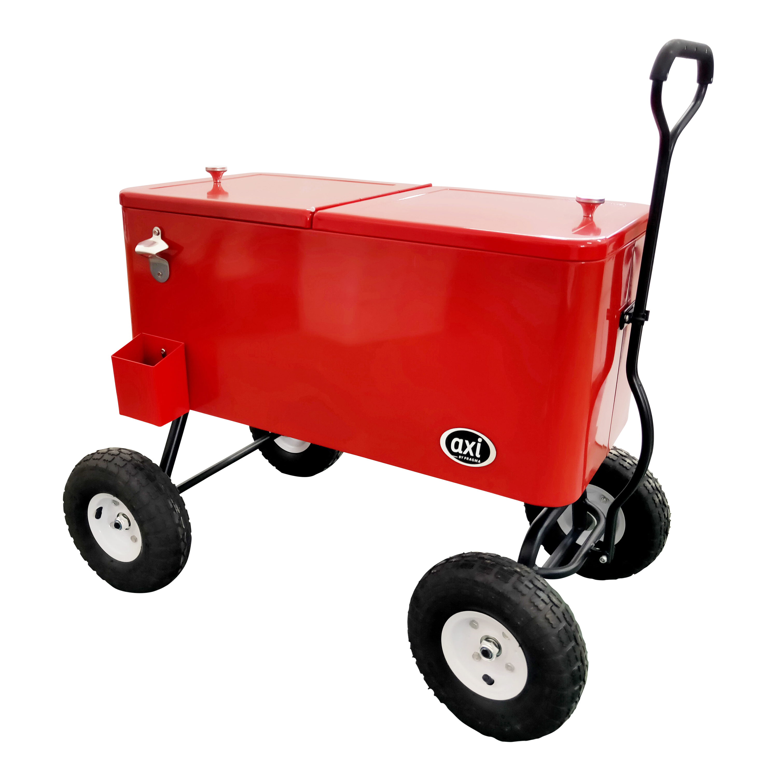 Bolderwagen Cooler Rood