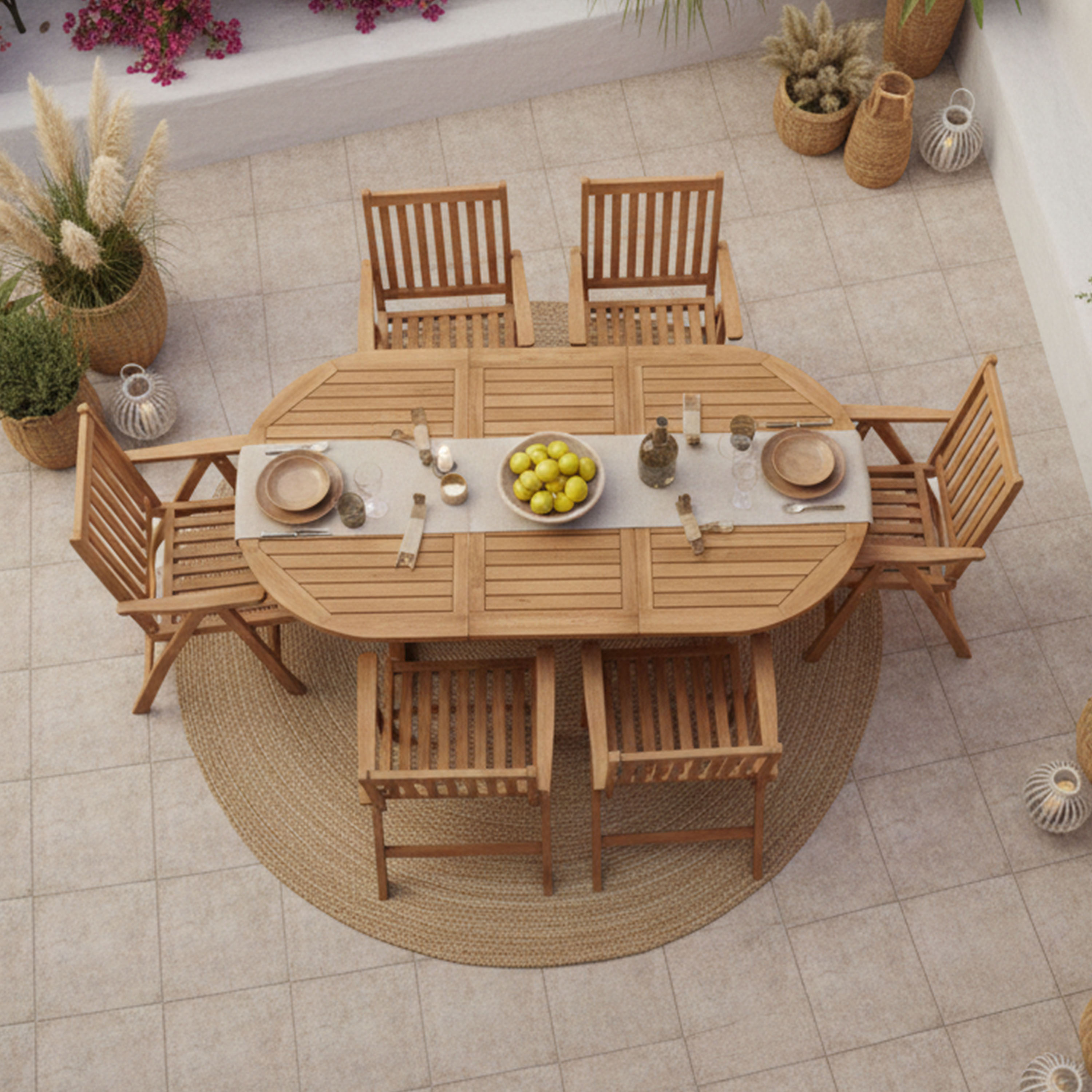 Marzi set - incl. 6 pcs Nuria chair