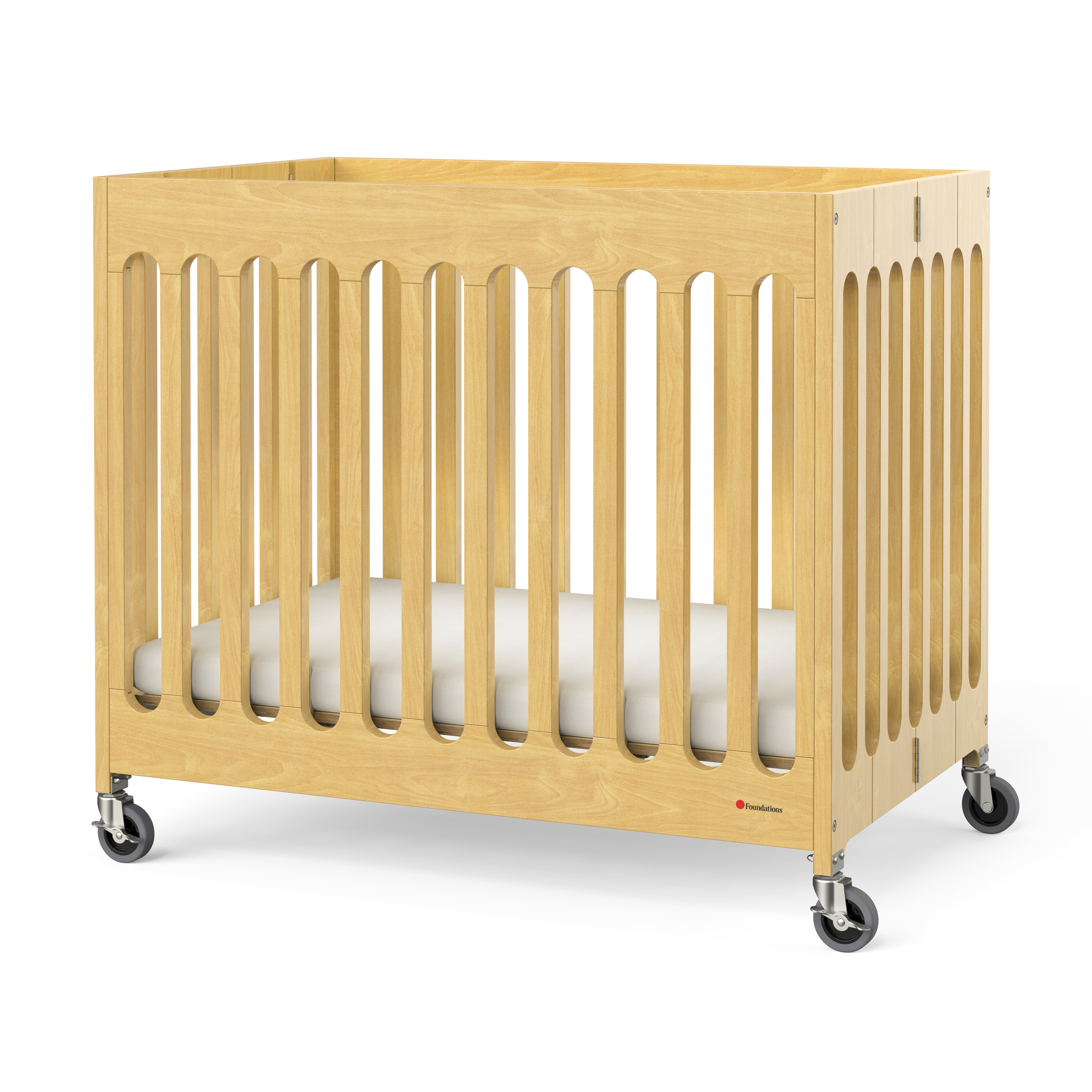 Boutique inklapbaar babybedje van hout - Naturel