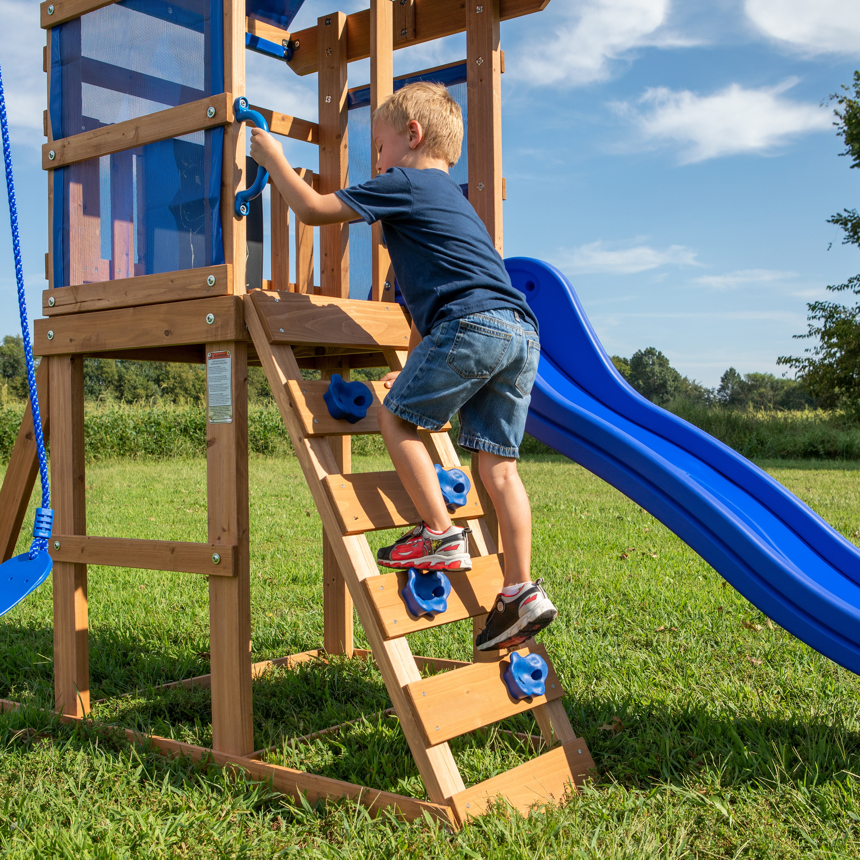 Aurora Spielturm mit Schaukeln und Rutsche