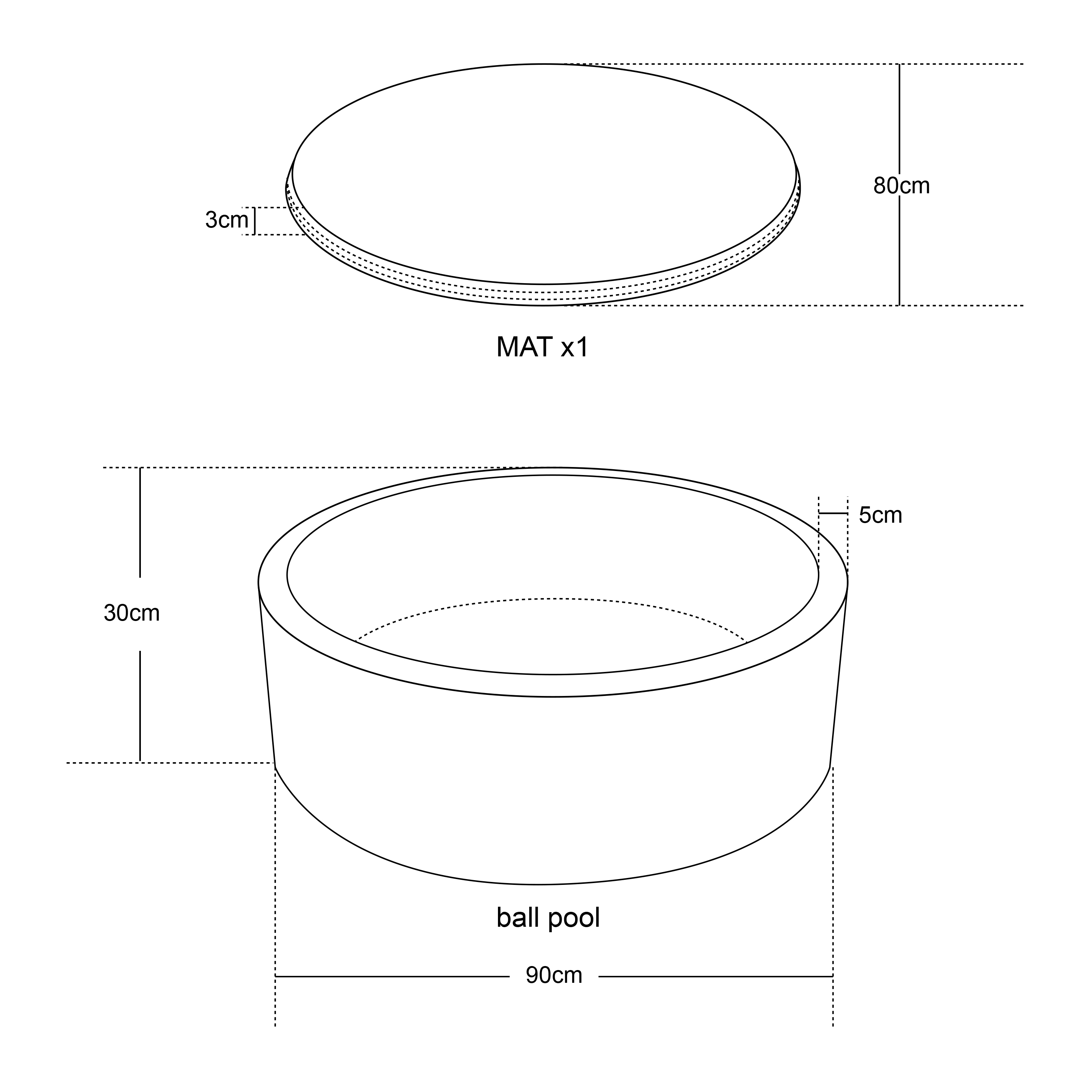 Boaz Ballenbak Beige met 300 ballen