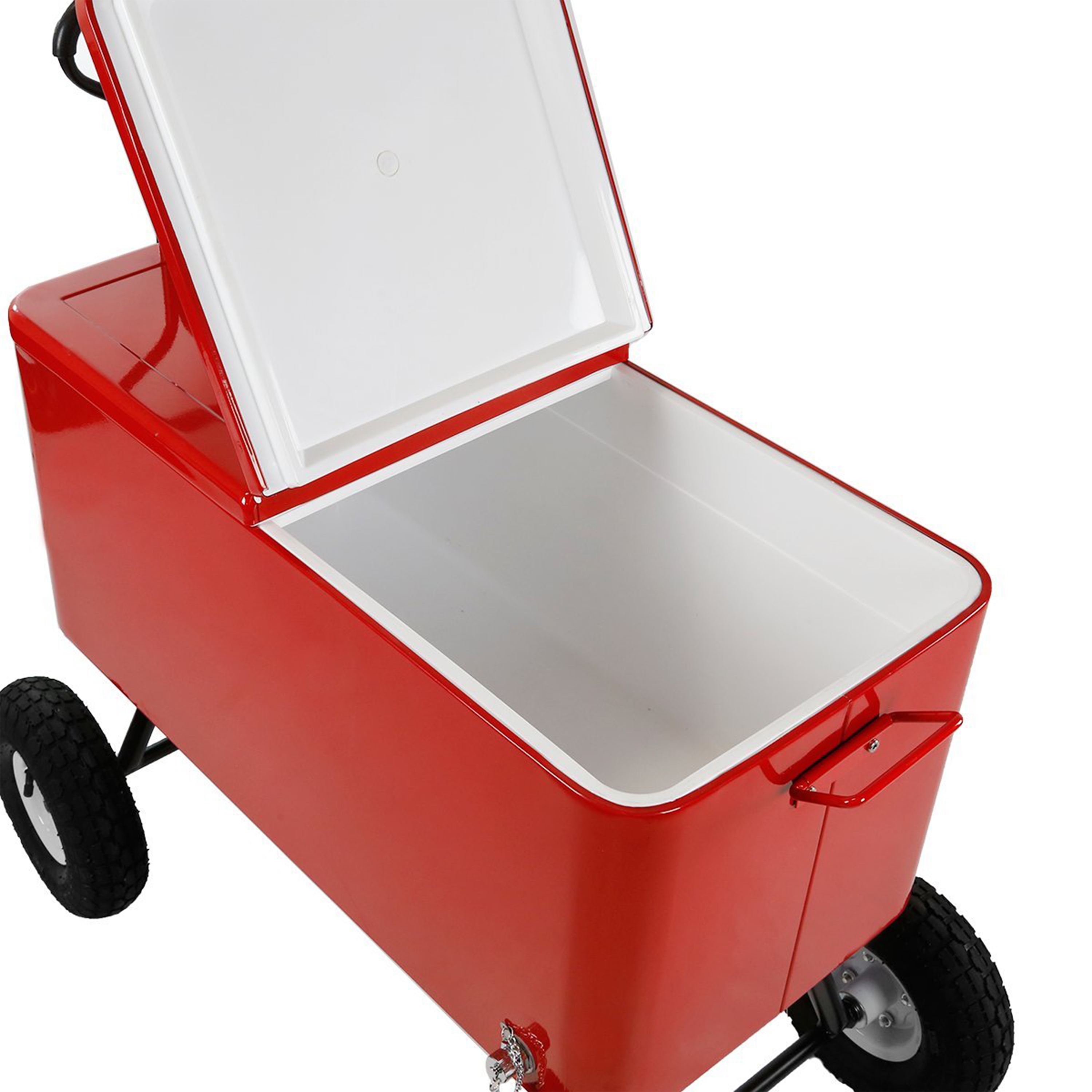Bolderwagen Cooler Rood