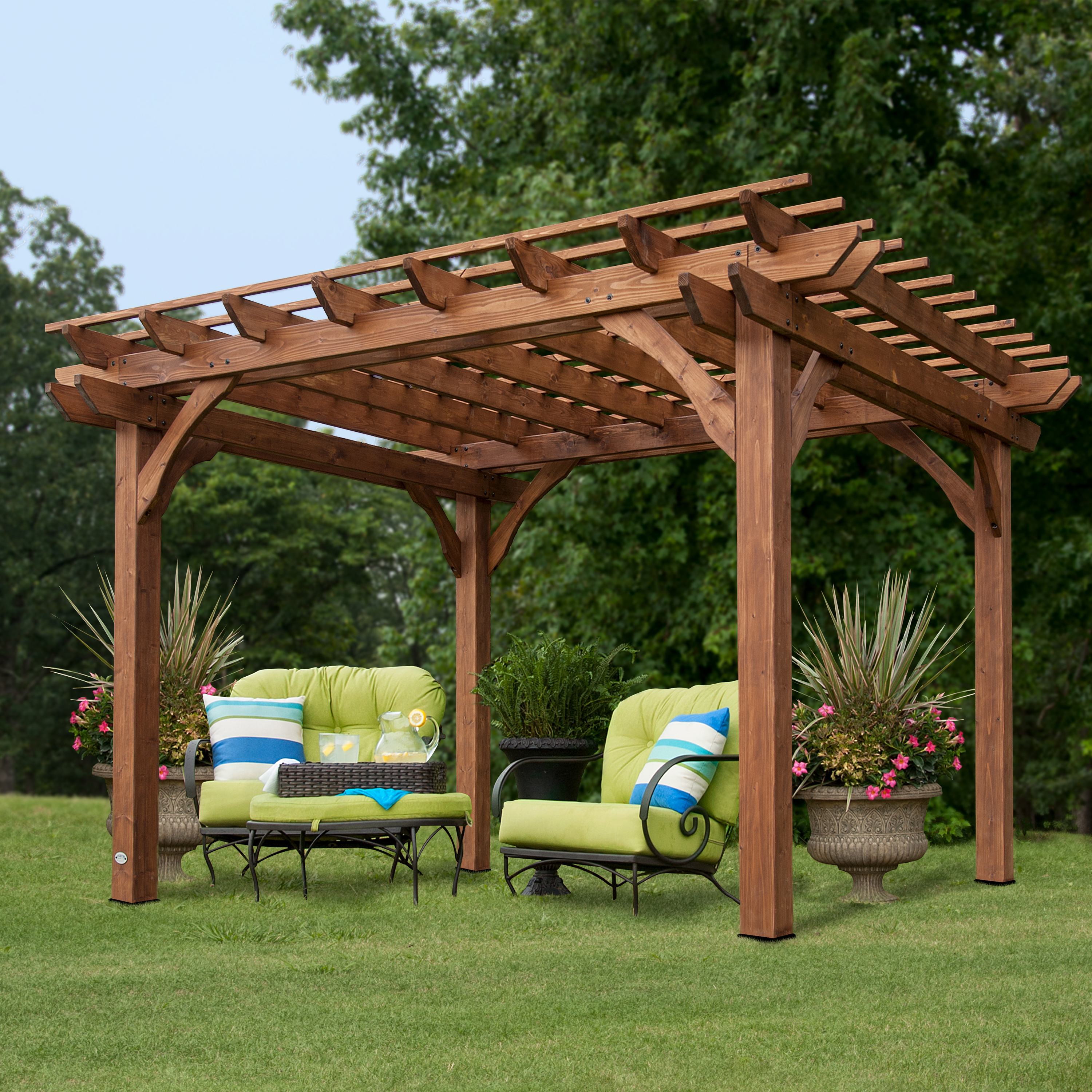 Wooden Pergola 305 x 366 cm