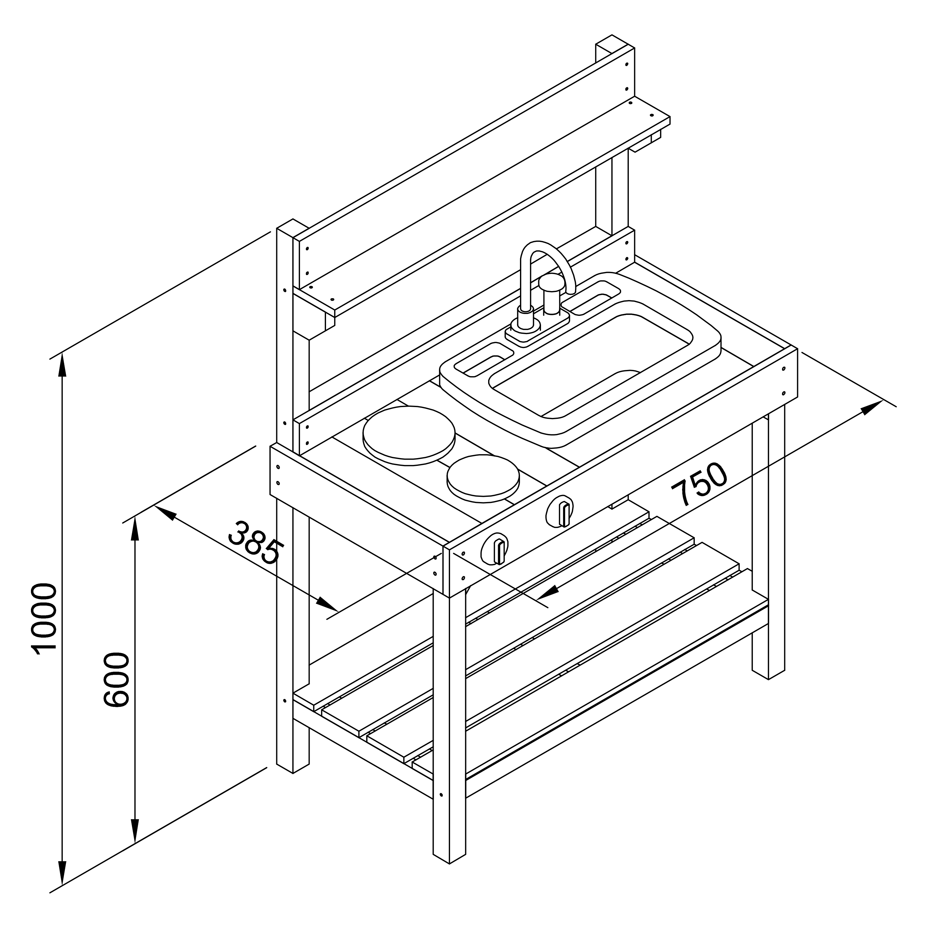 Rosa Sand & Water Play Kitchen Medium Rosa Sand & Water Play Kitchen Medium