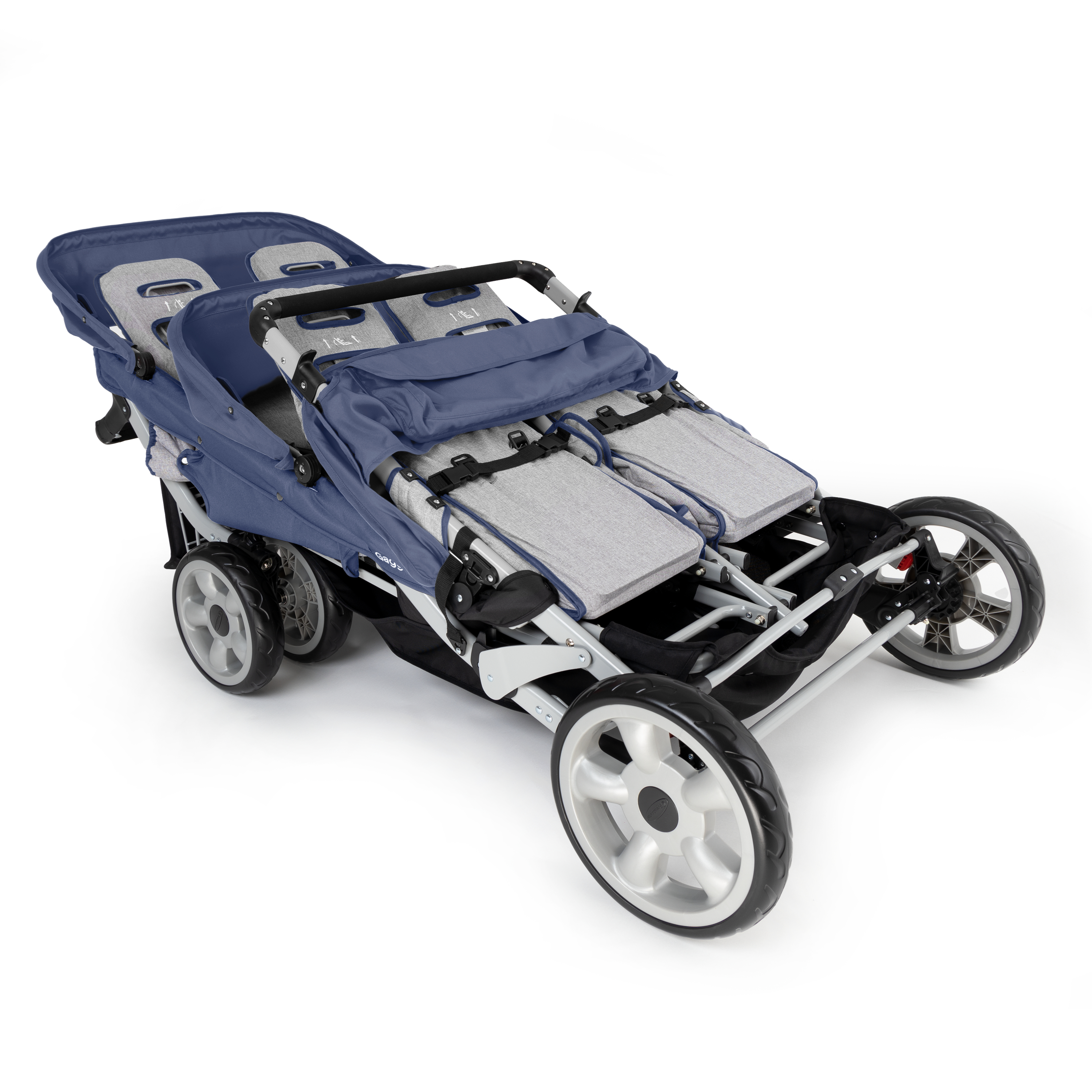 Jamboree 6 Seat Folding Stroller blue
