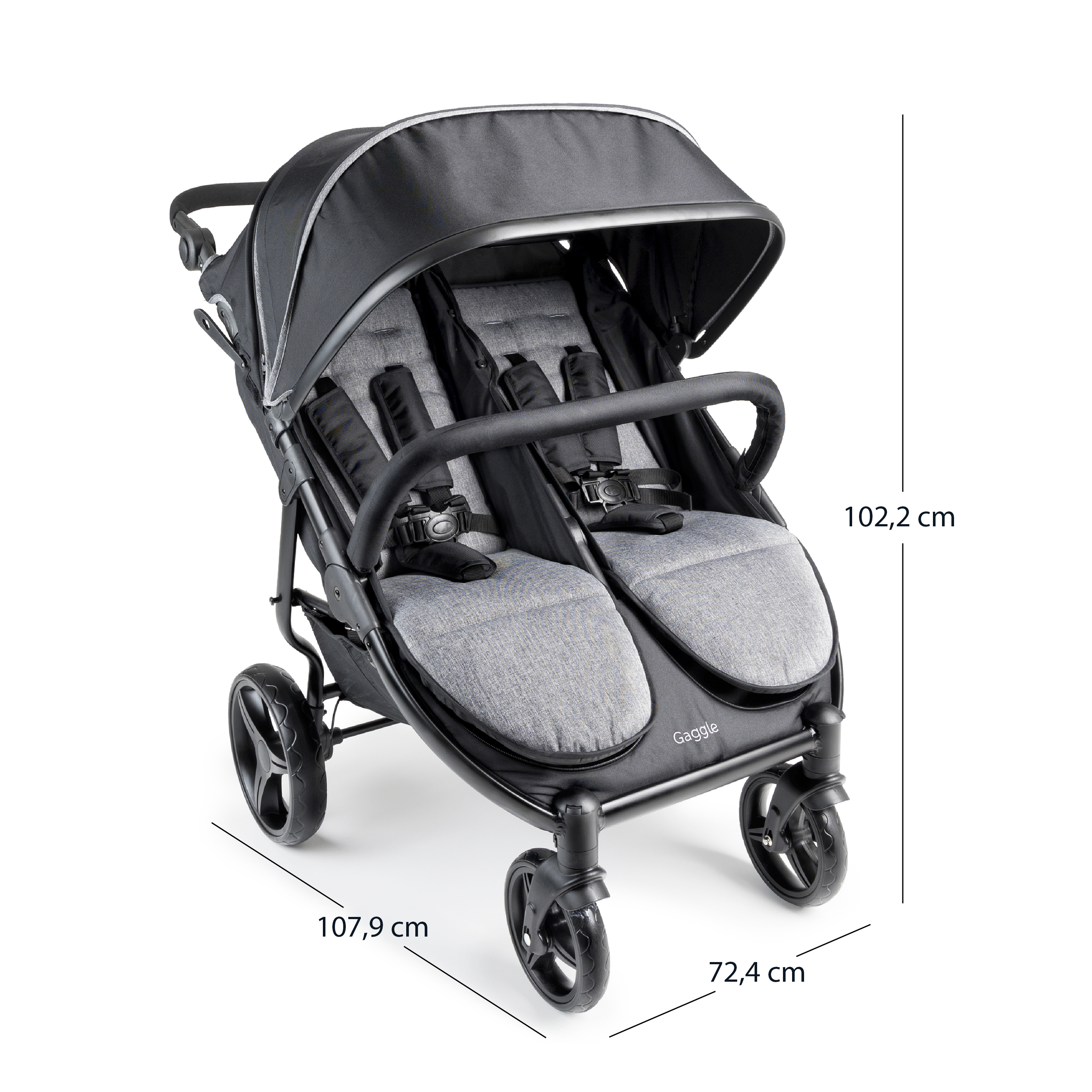 Roadster 2 Seat Stroller black Roadster 2 Seat Stroller black