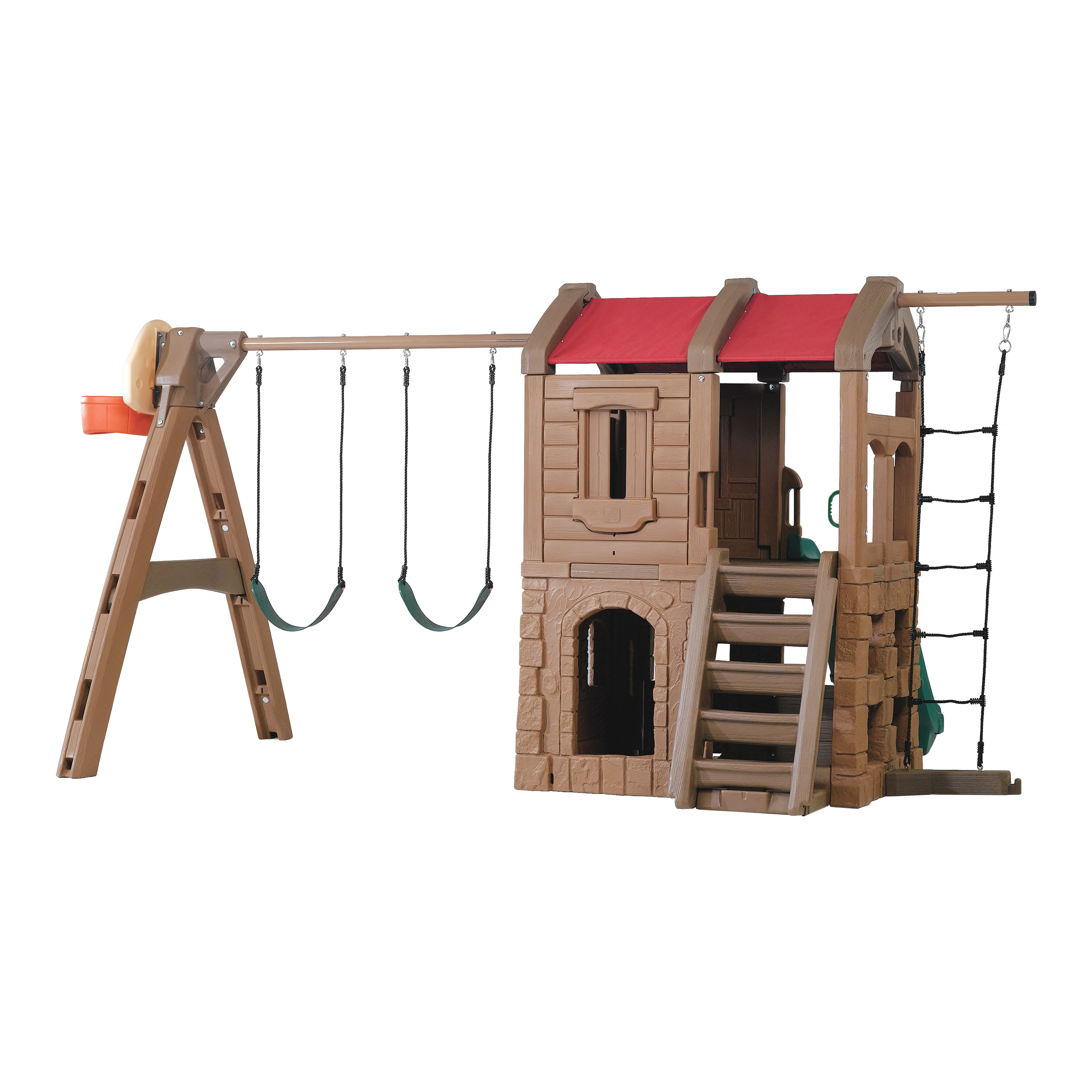 Naturally Playful Adventure Lodge Speelhuis met glijbaan