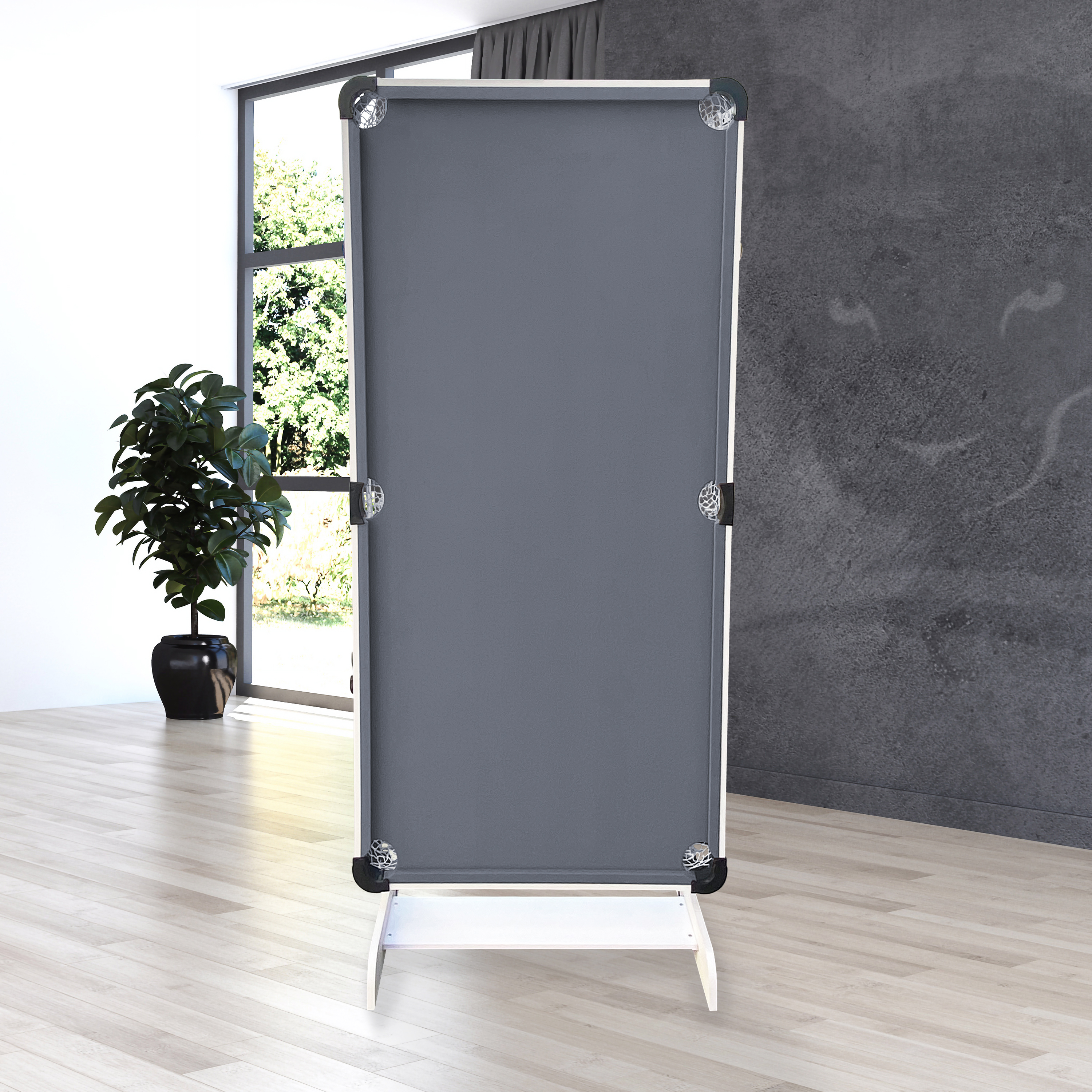 Hustle XL Folding Pool Table White/Grey