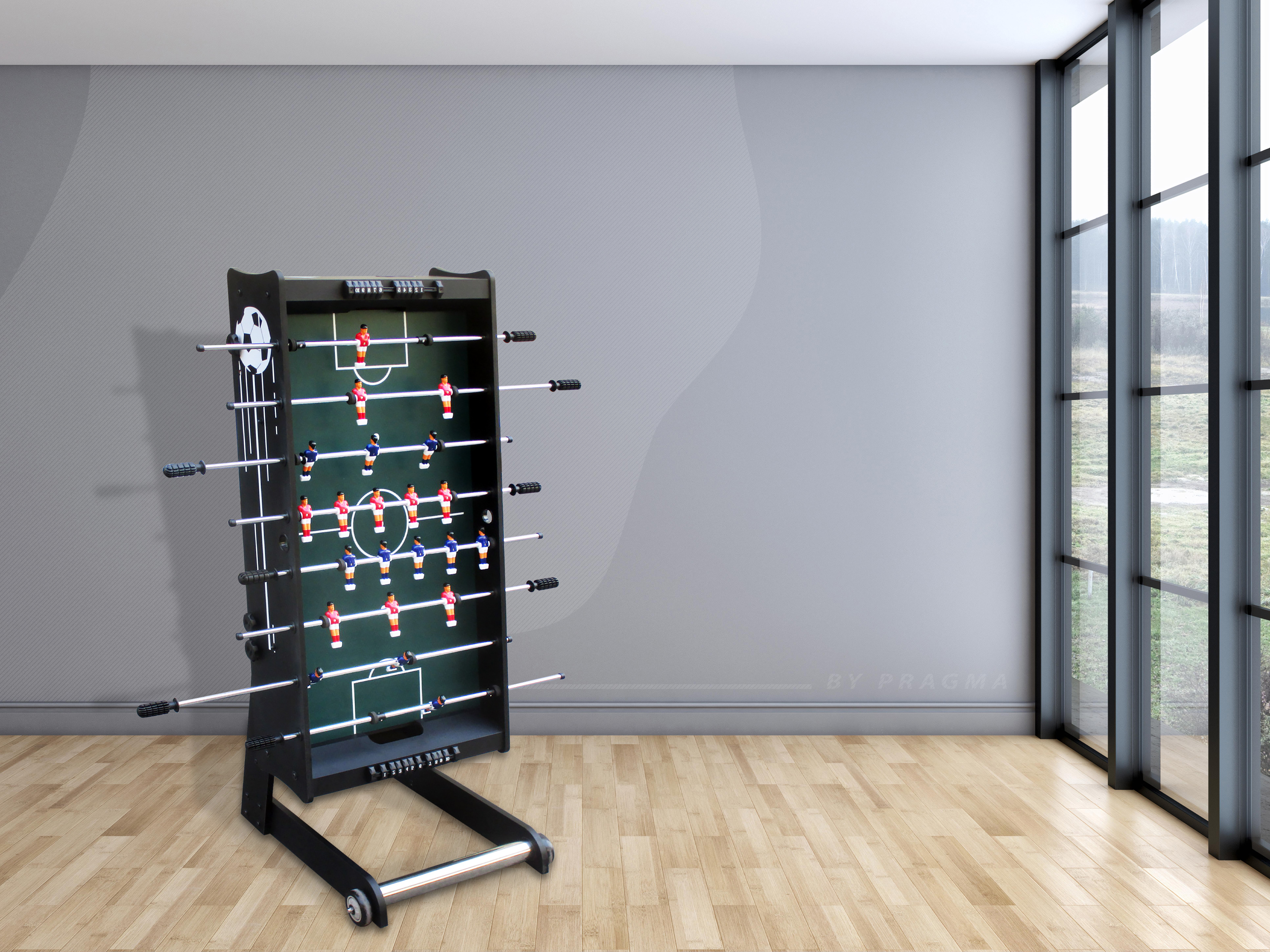 Scorpion Kick opklapbare Voetbaltafel Zwart
