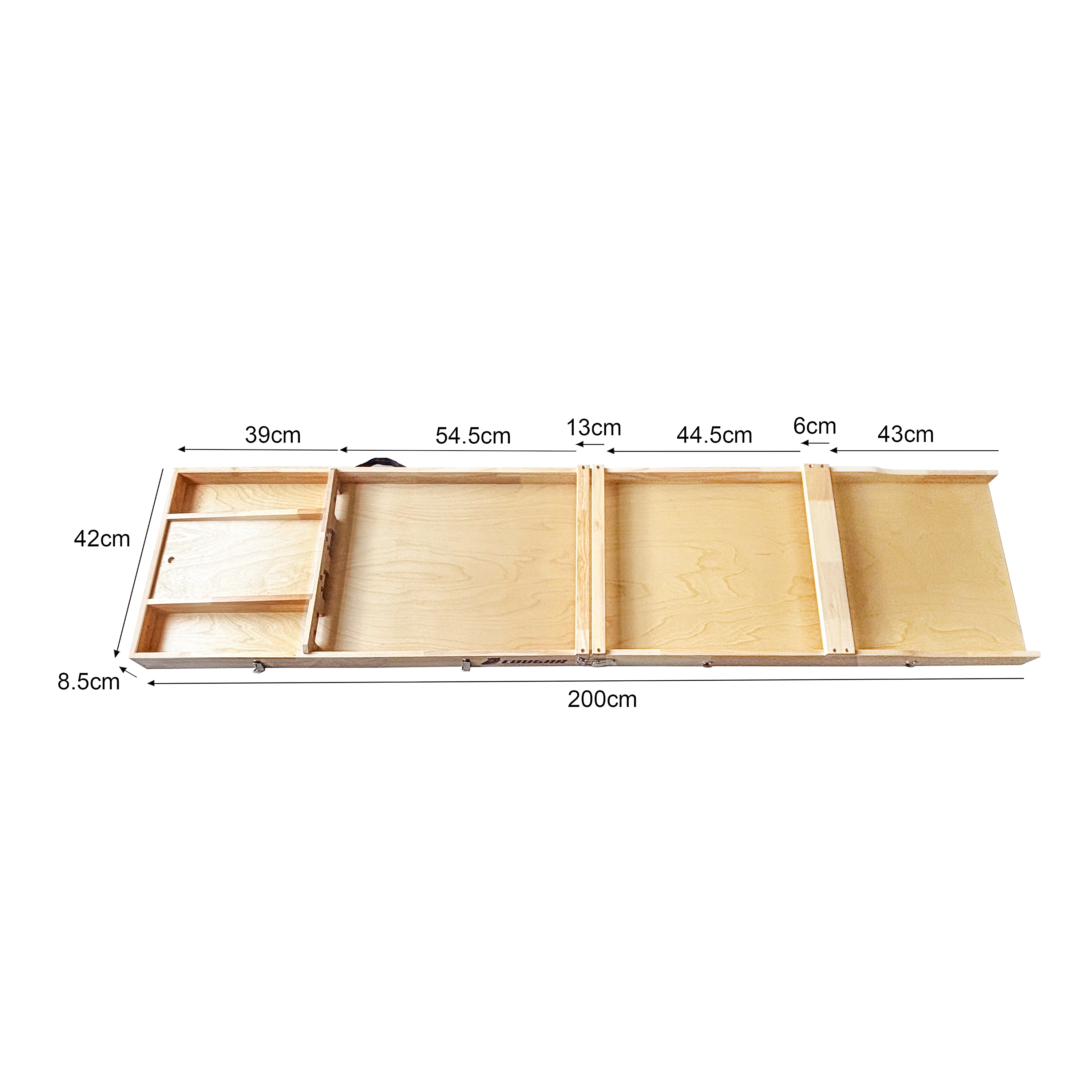 Dutch shuffle Board - Compact 2 parts - Natural