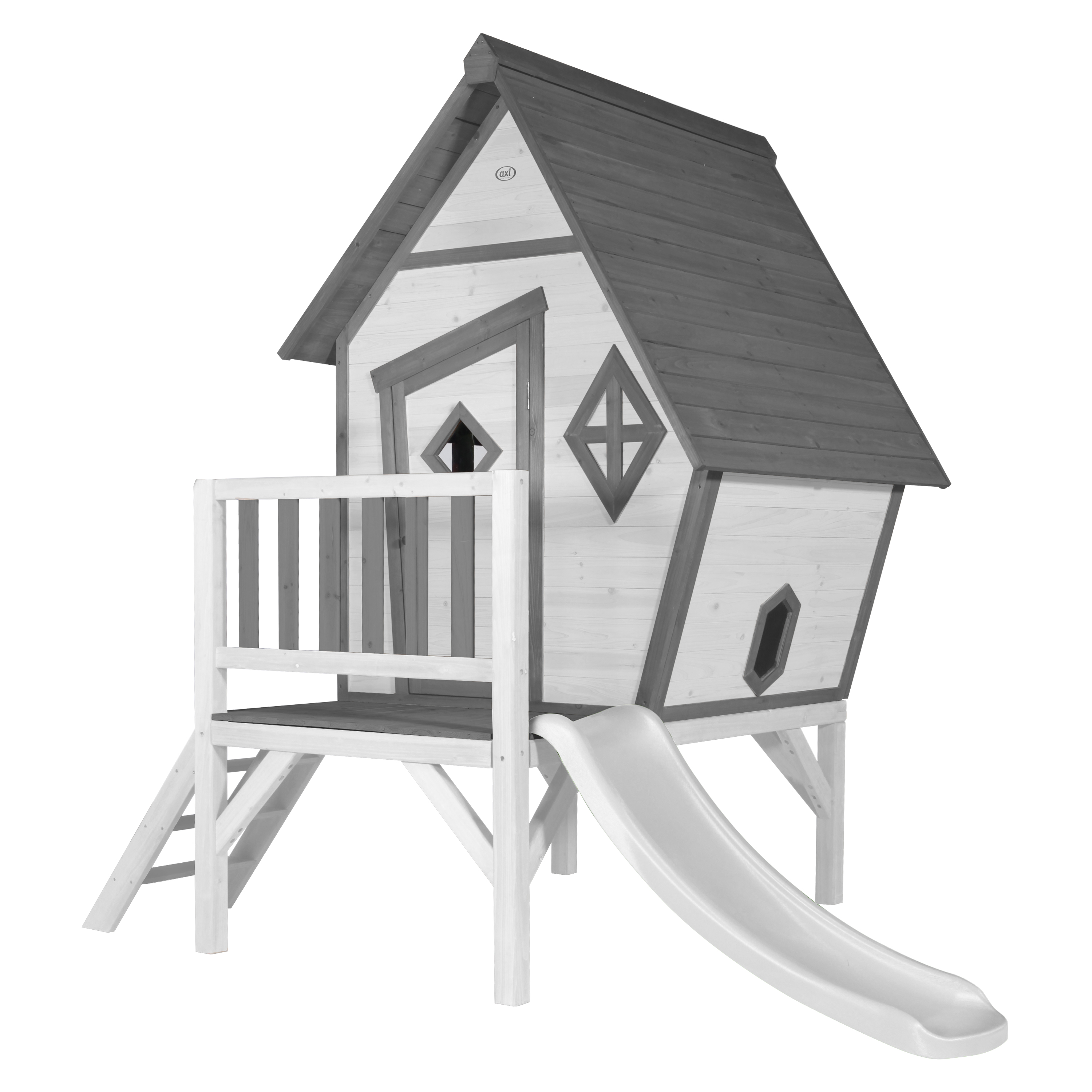 Cabin XL Playhouse Grey/White - White Slide