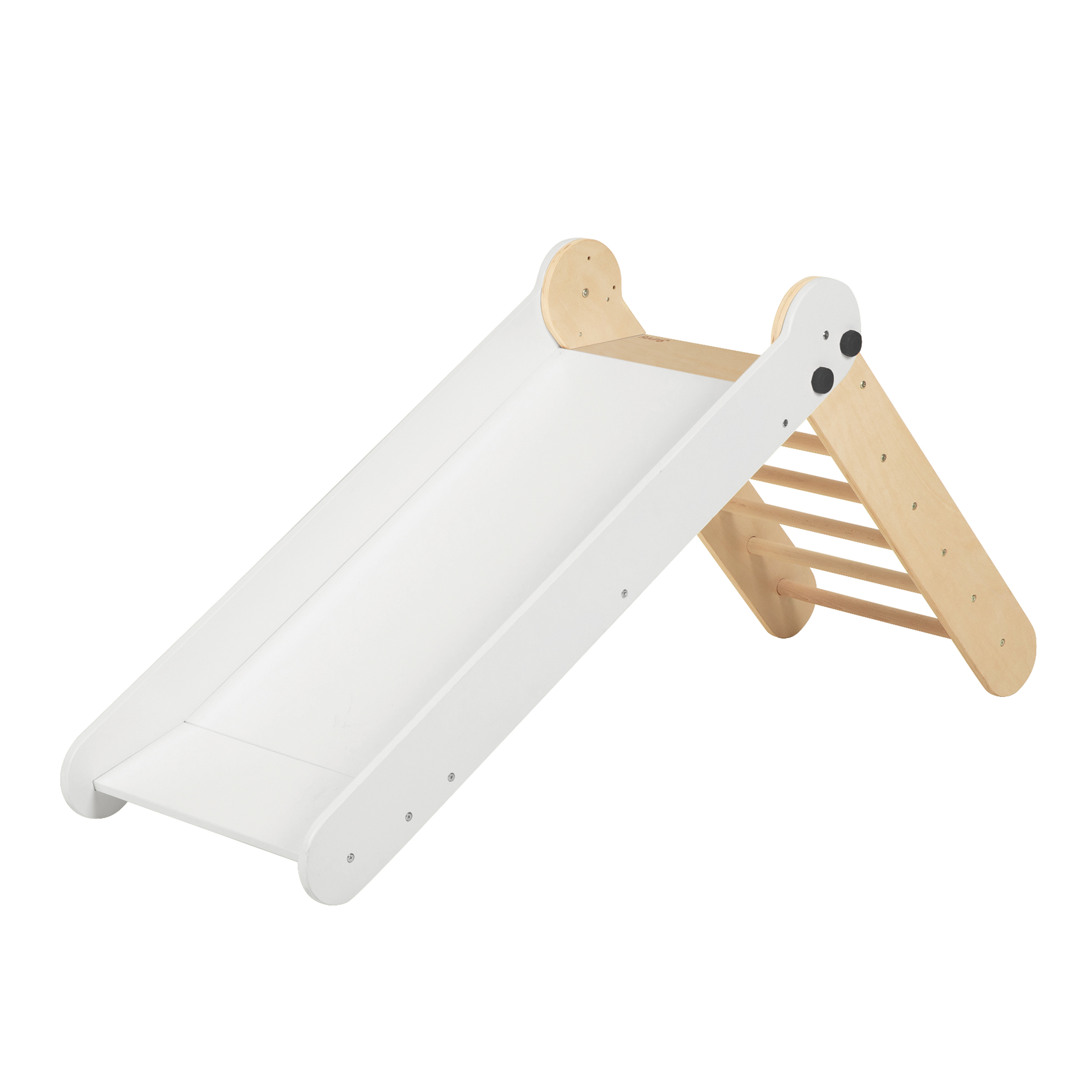 Bobbie Wooden Folding Slide - Natural/white