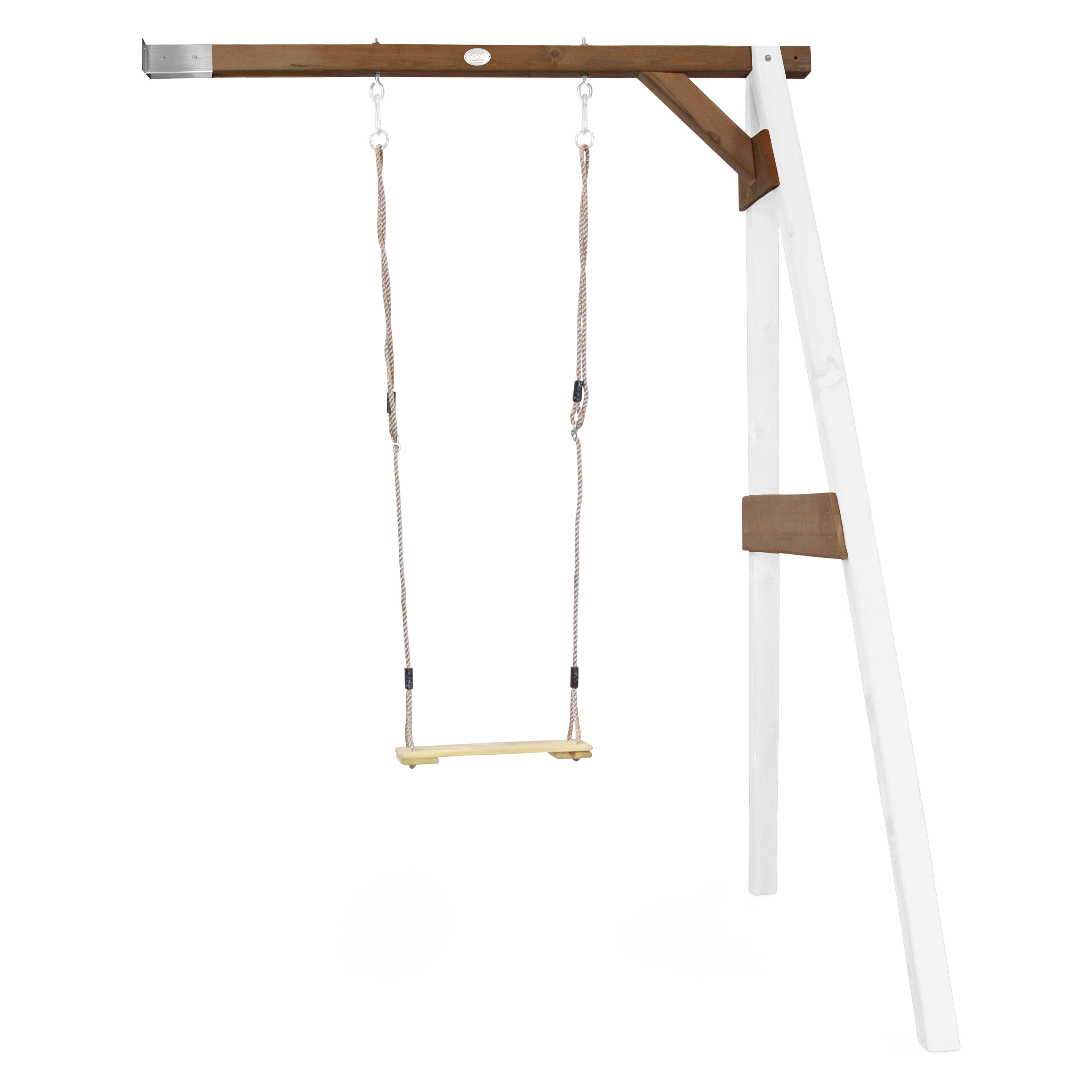 Single Swing Wall Mount White/Brown