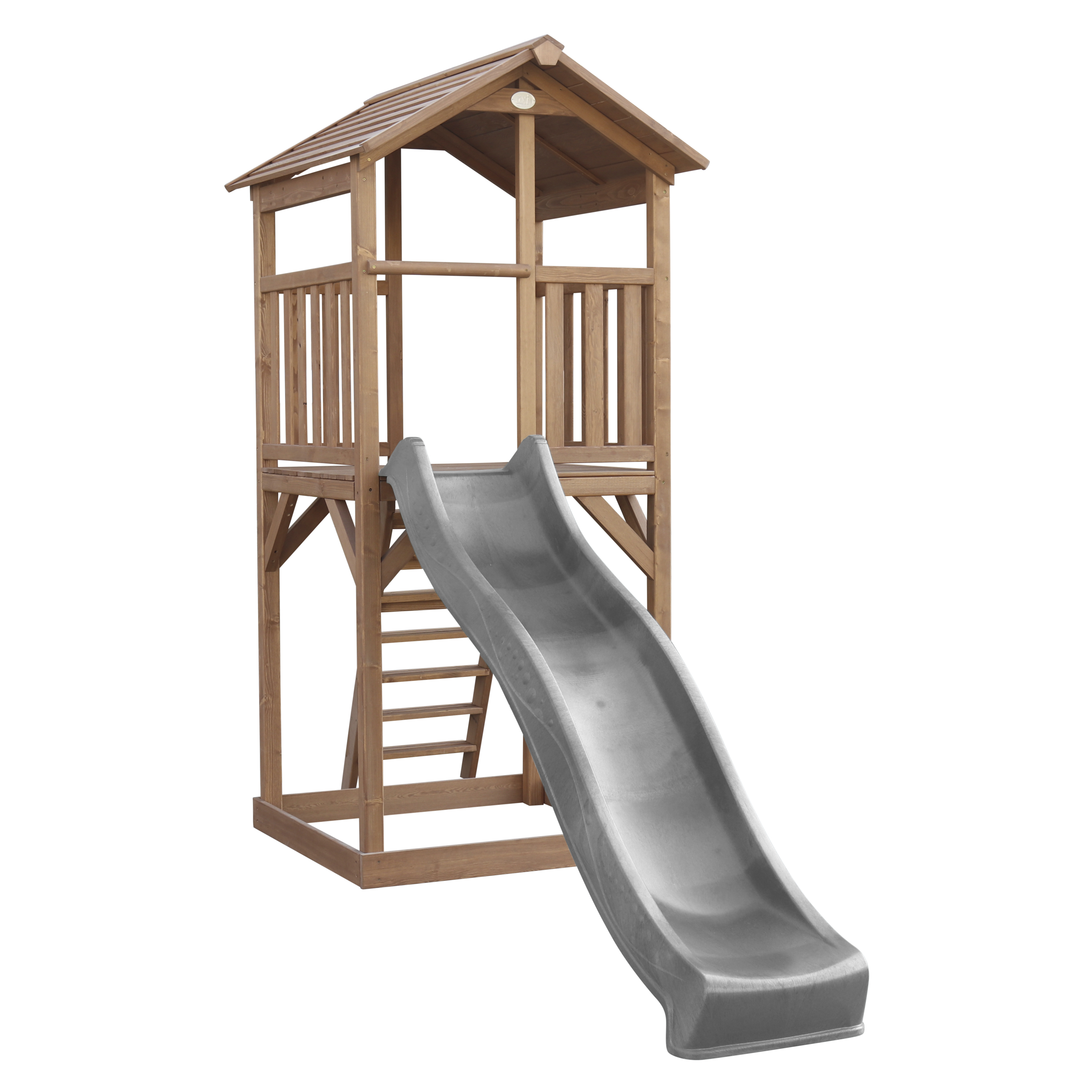 Beach Tower Speeltoren Bruin - Grijze Glijbaan