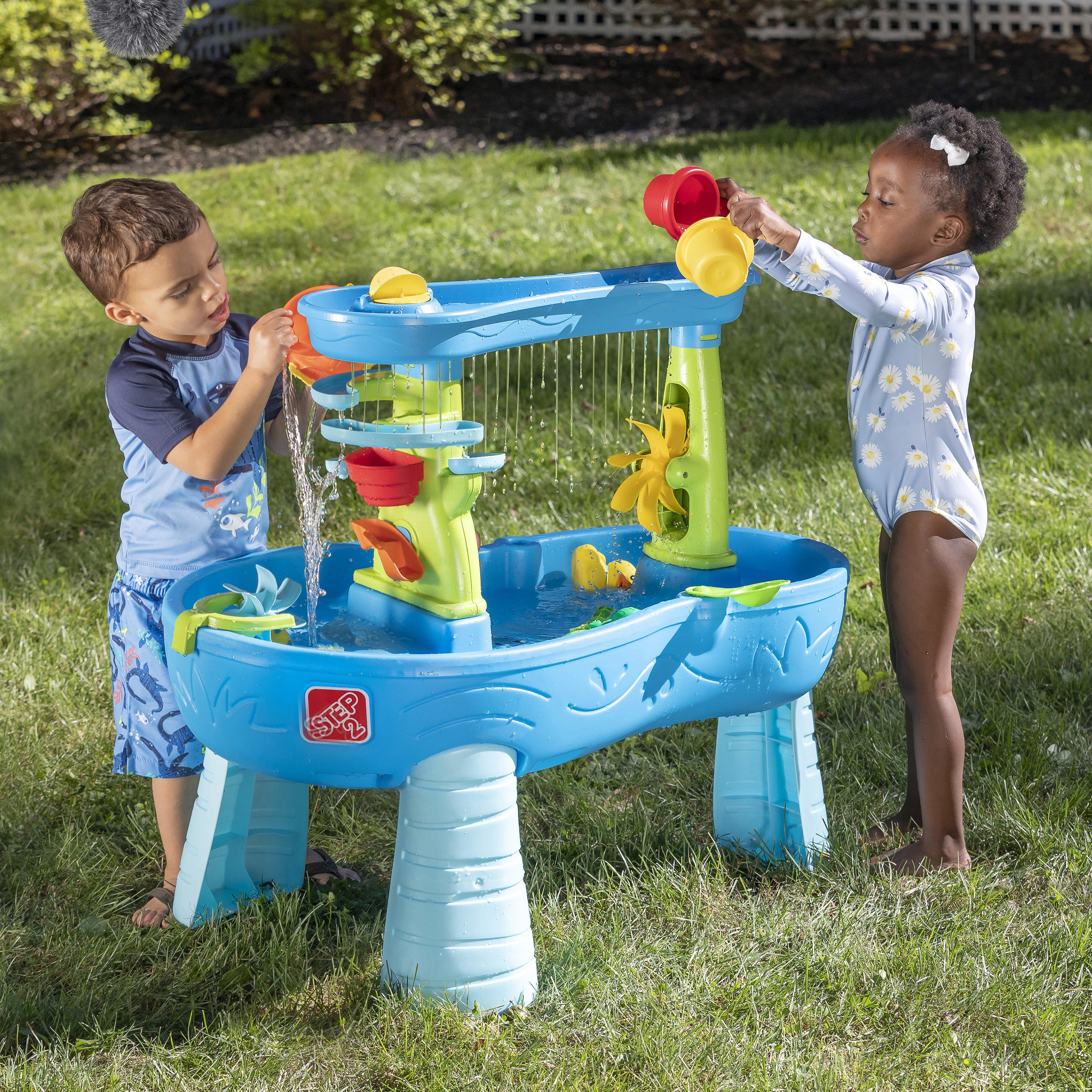 Double Showers Splash Water Table