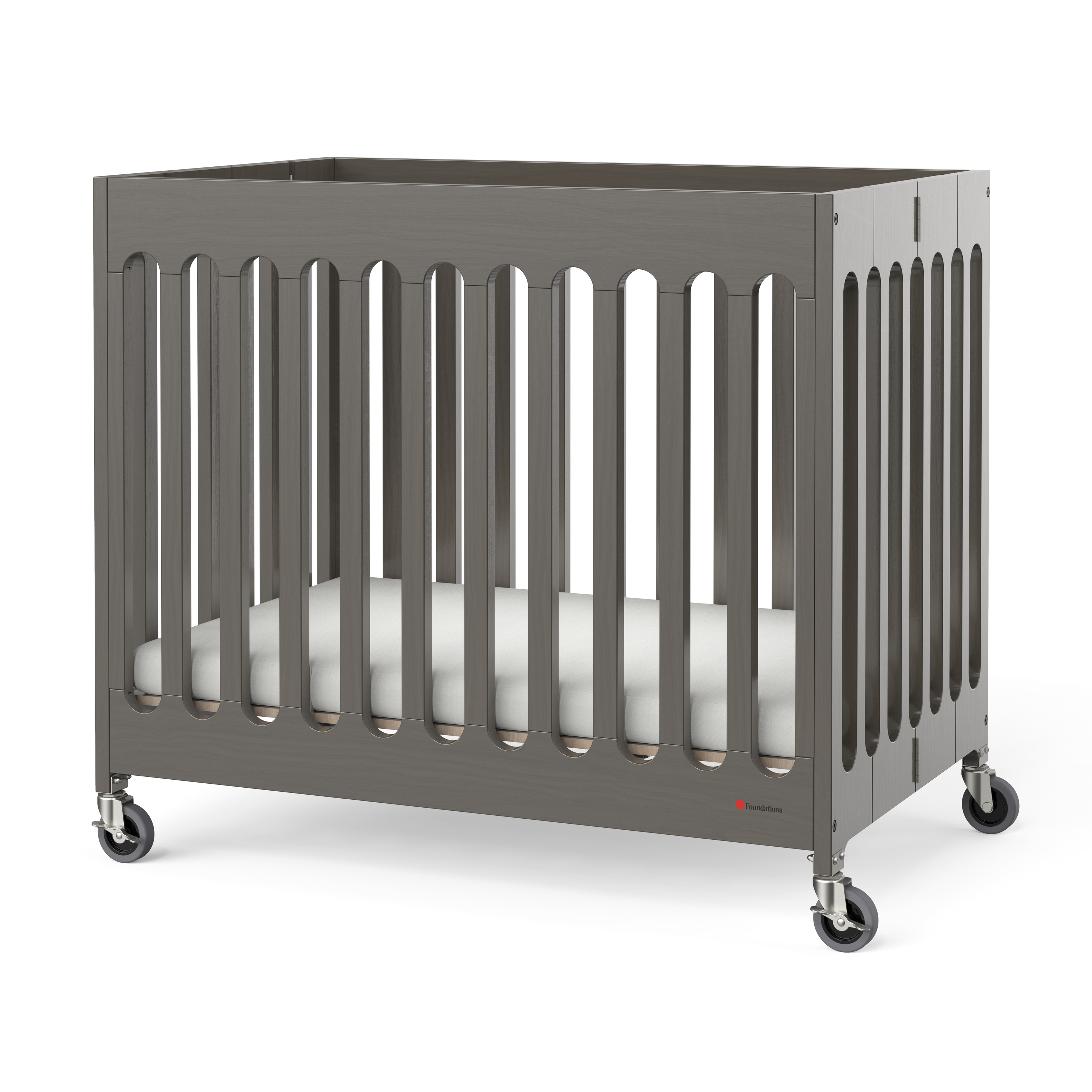 Boutique inklapbaar babybedje van hout - Grijs