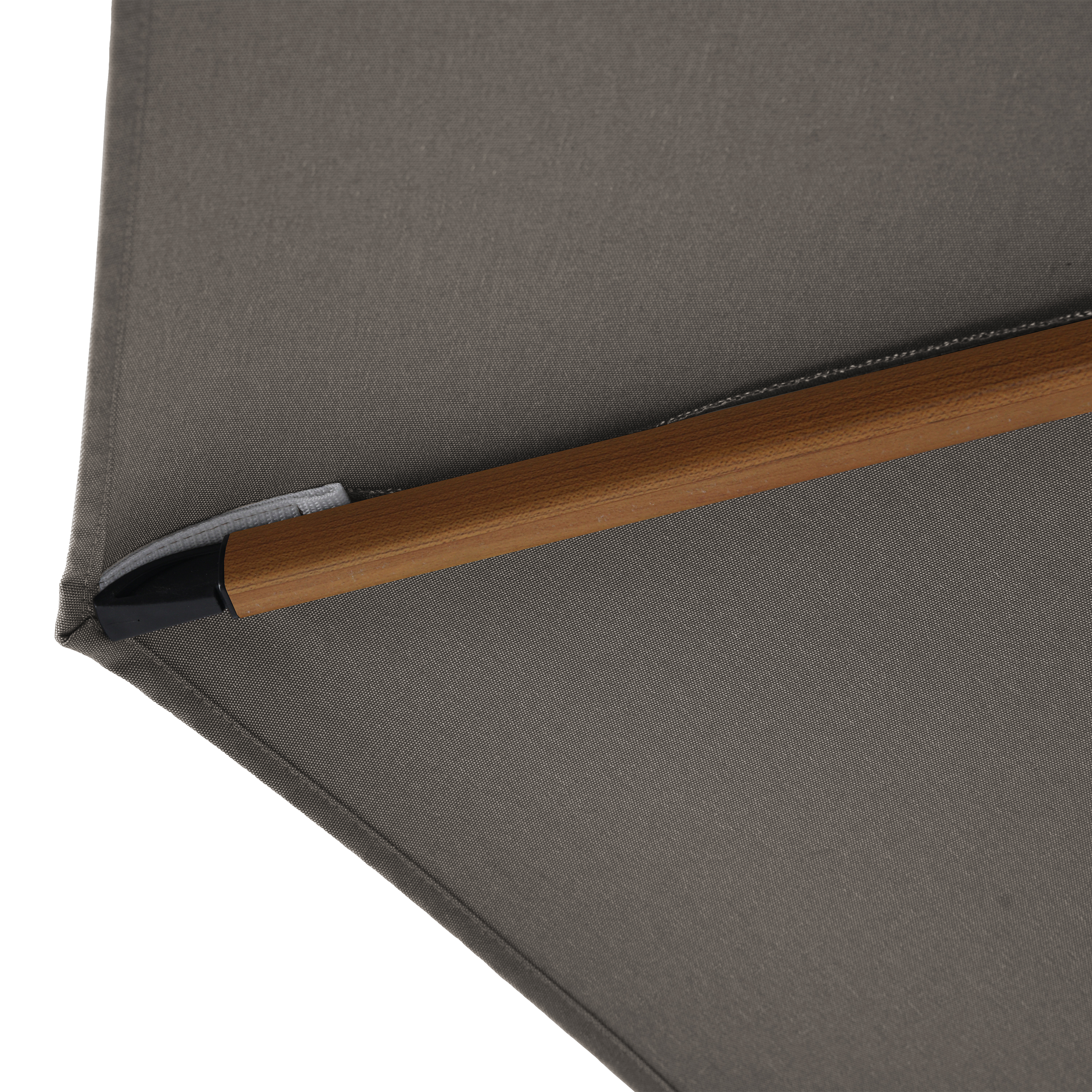 Apollo Premium Zweefparasol 300x300 Houtlook/taupe