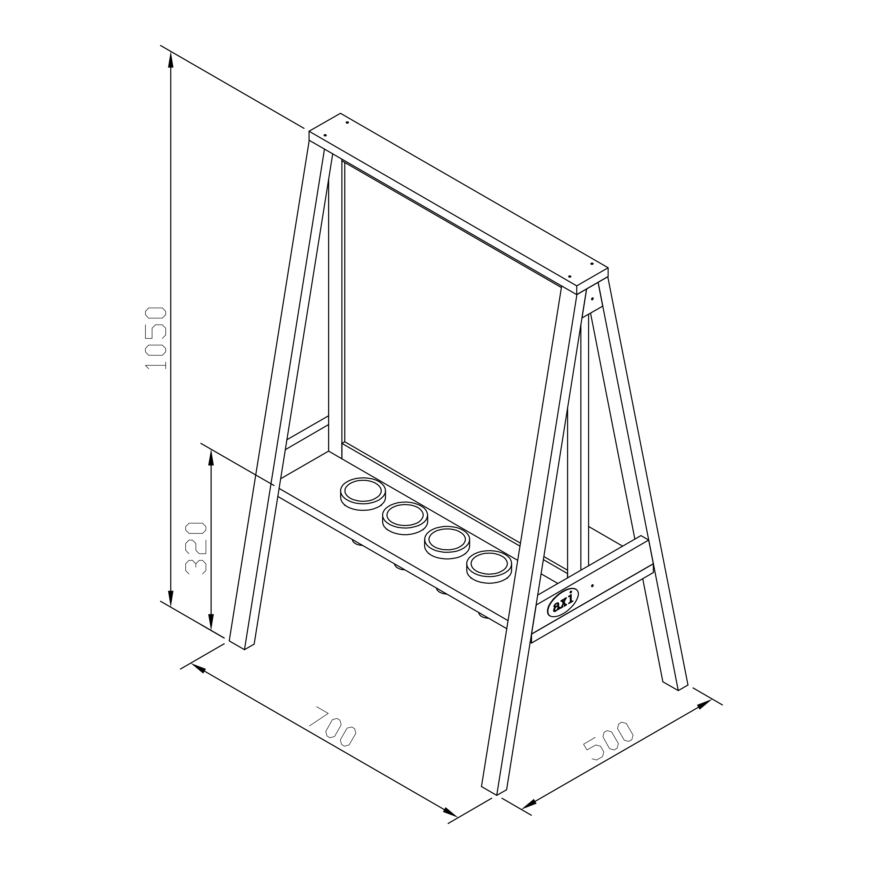Eric Activity Easel Natural Brown Eric Activity Easel Natural Brown