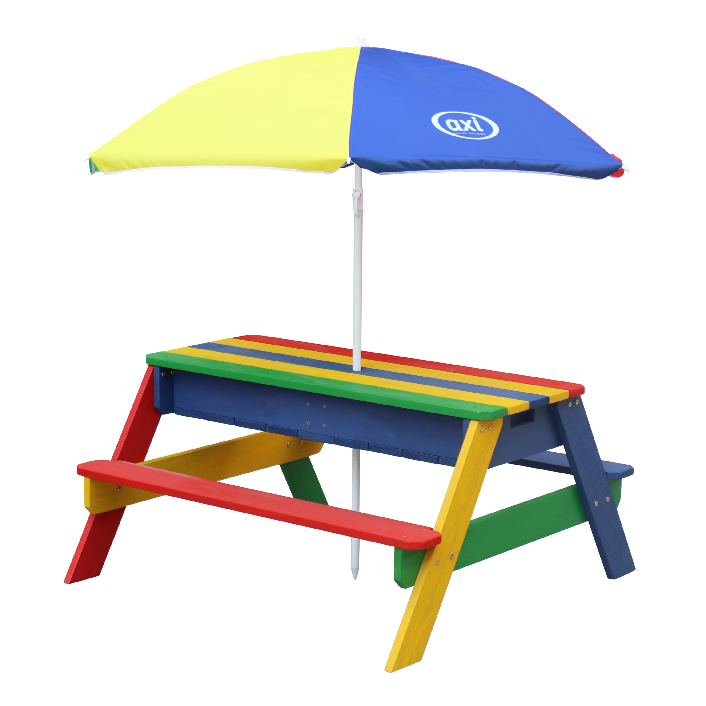 Nick Zand & Water Picknicktafel Regenboog - Parasol Regenboo