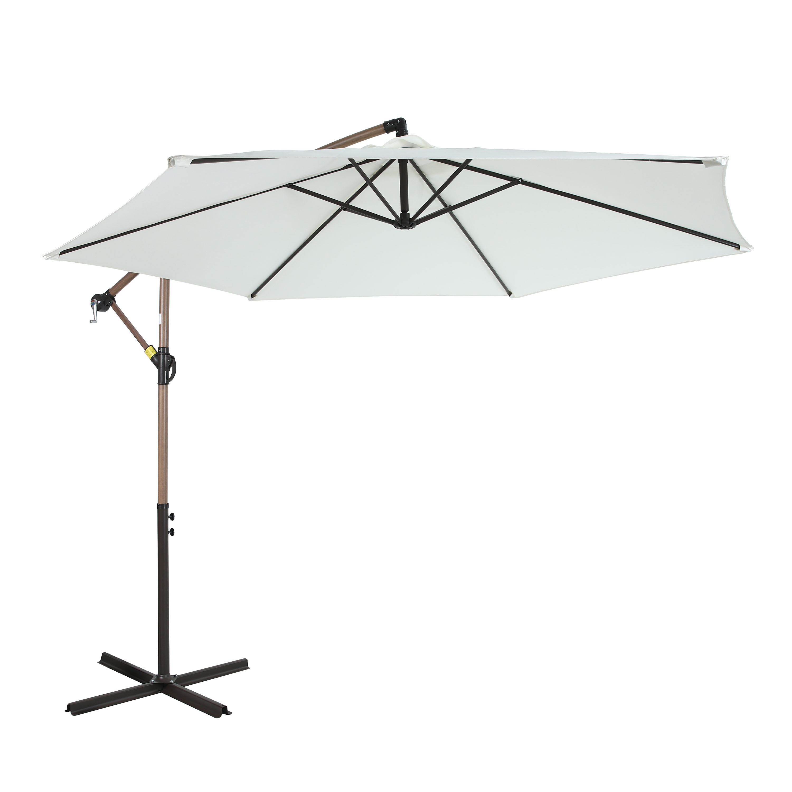 Dion Zweefparasol Ø 300cm Eikenlook/beige
