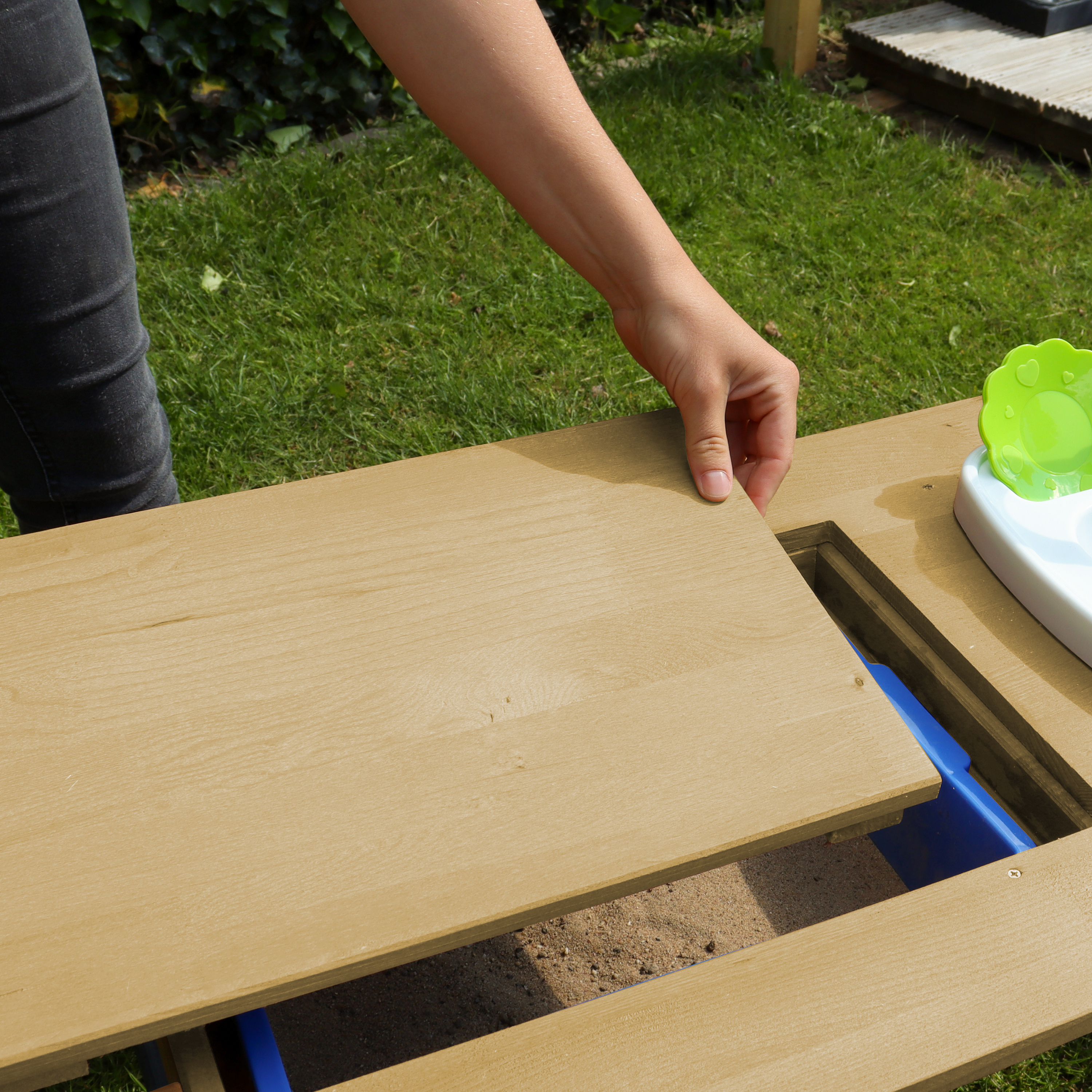 Emily Zand & Water Picknicktafel met Speelkeuken wastafel Br