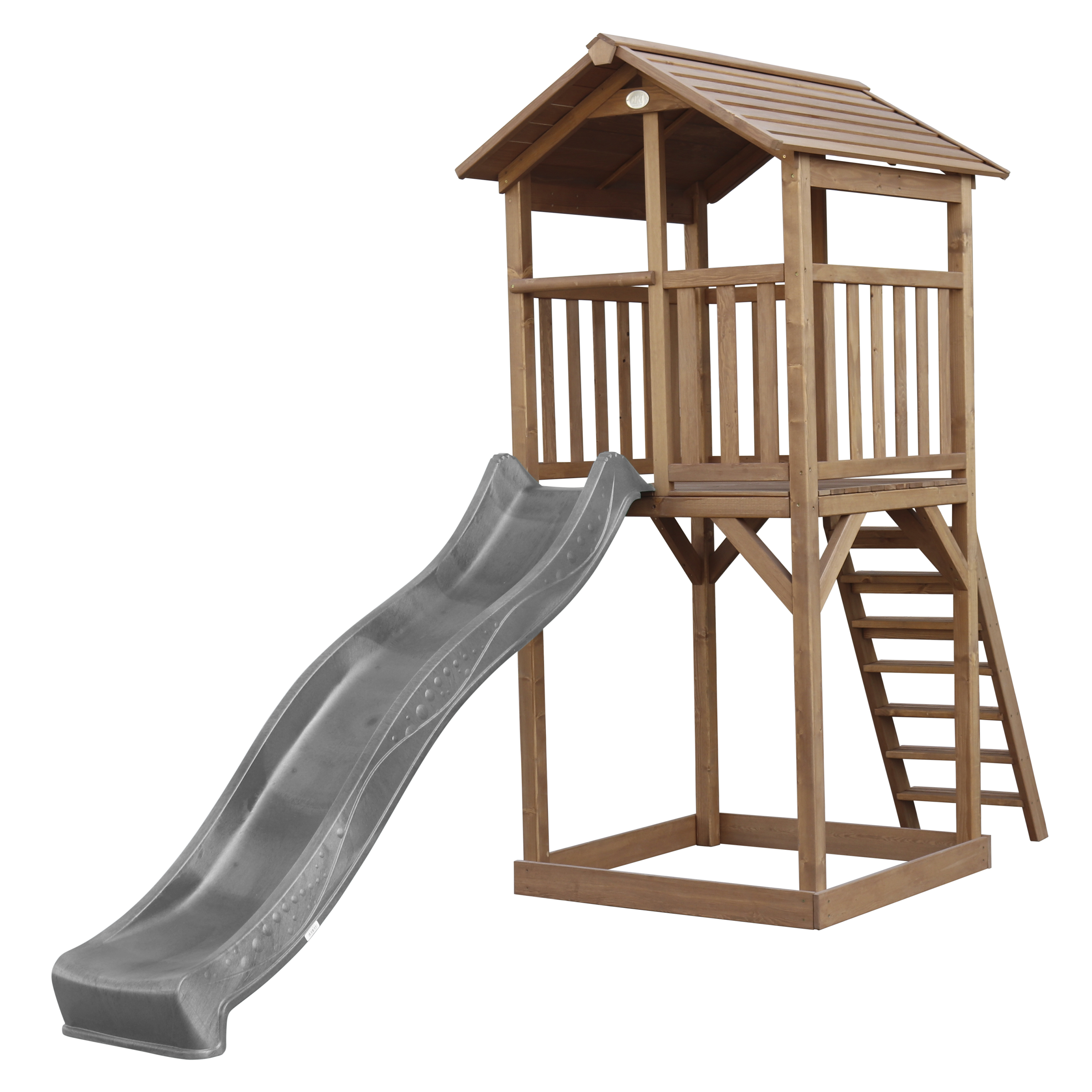 Beach Tower Speeltoren Bruin - Grijze Glijbaan