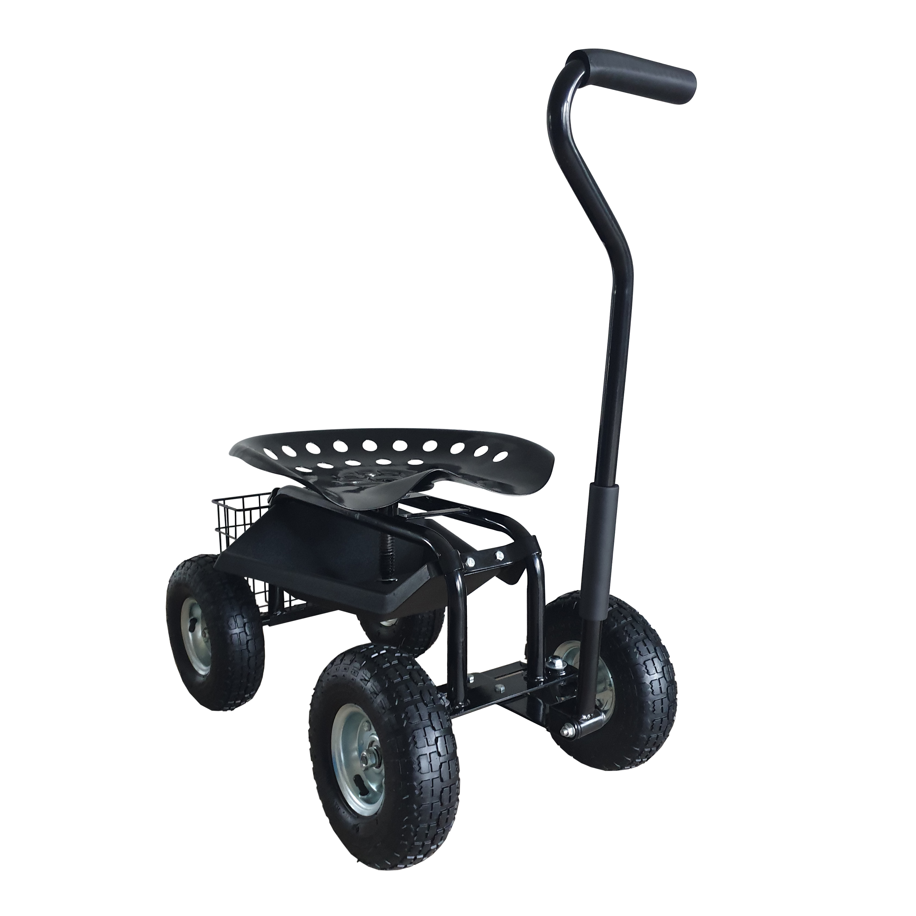 AG22 Rolling Garden Seat Black