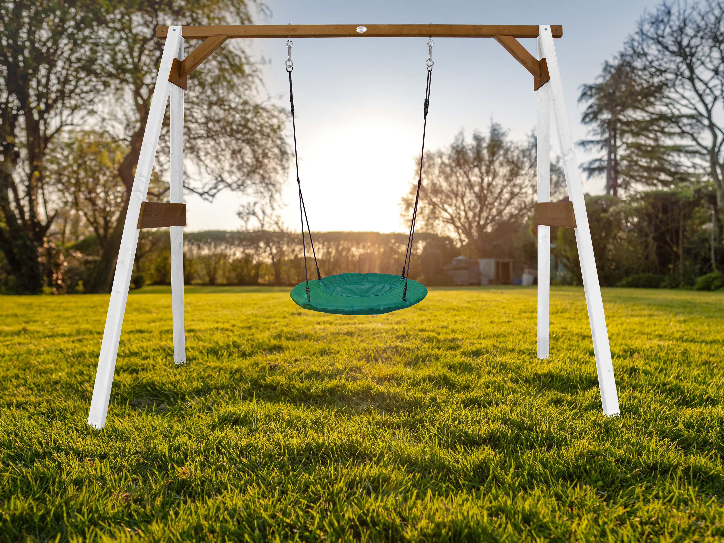 Summer Nestschommel Wit/bruin
