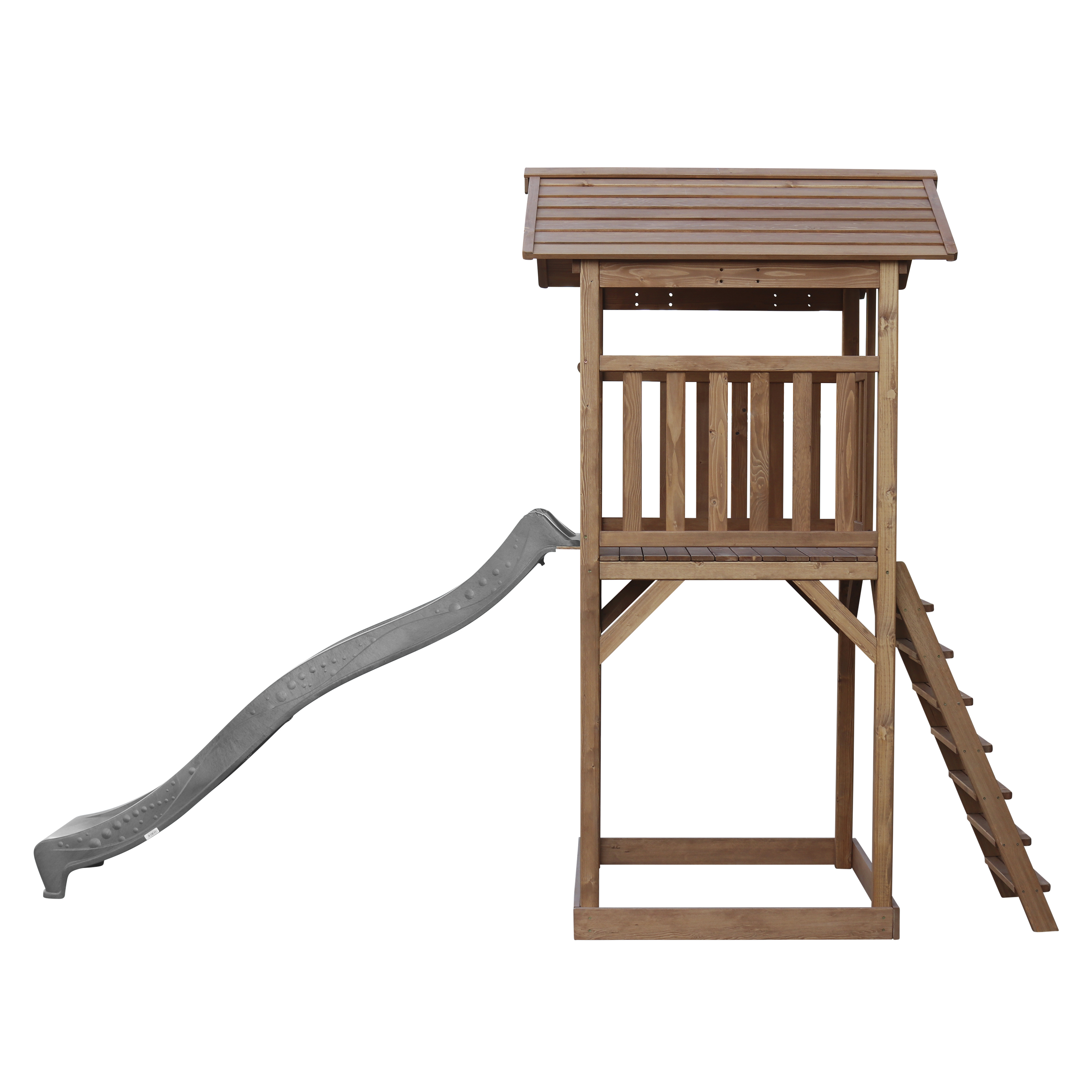 Beach Tower Speeltoren Bruin - Grijze Glijbaan