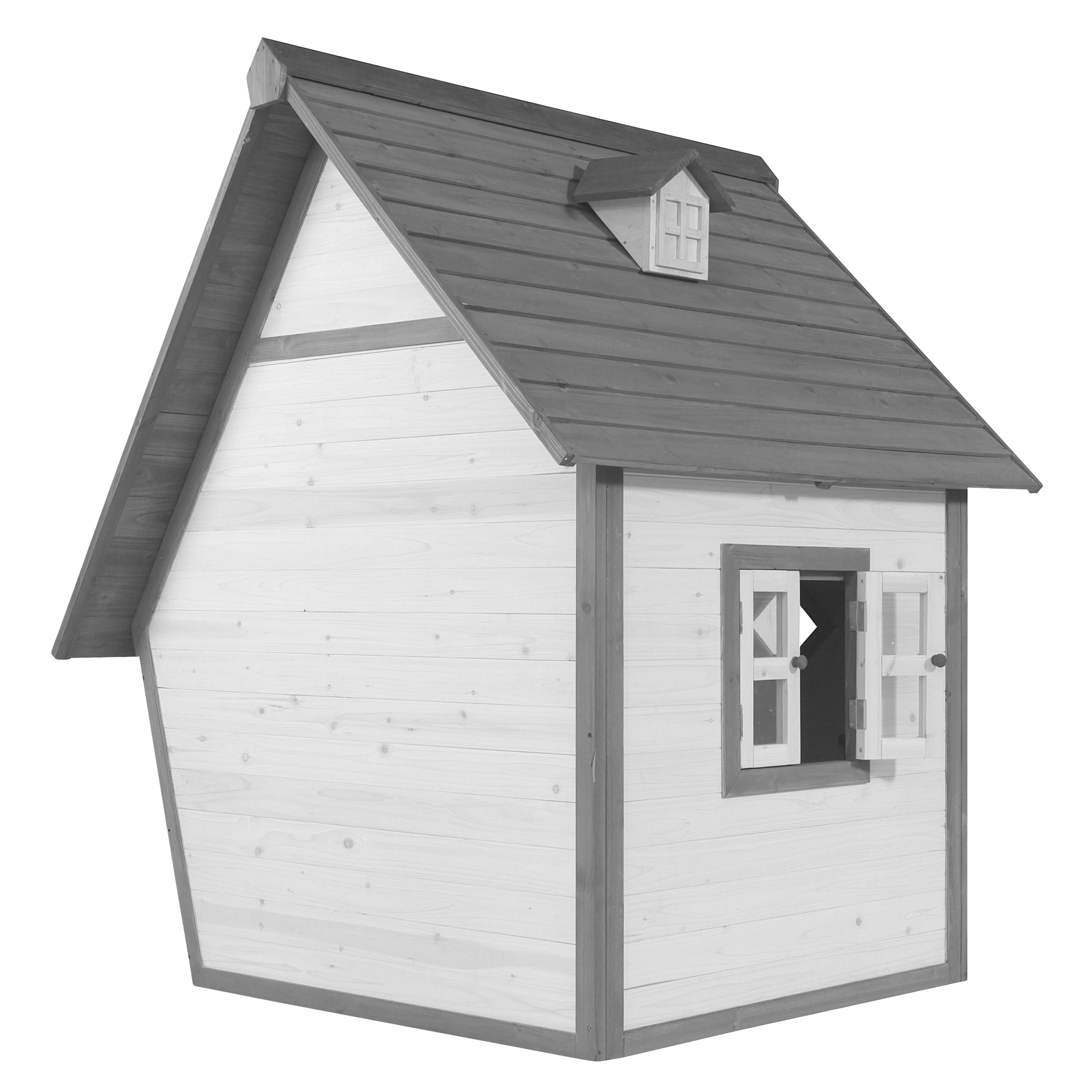 Cabin Speelhuis Grijs/wit