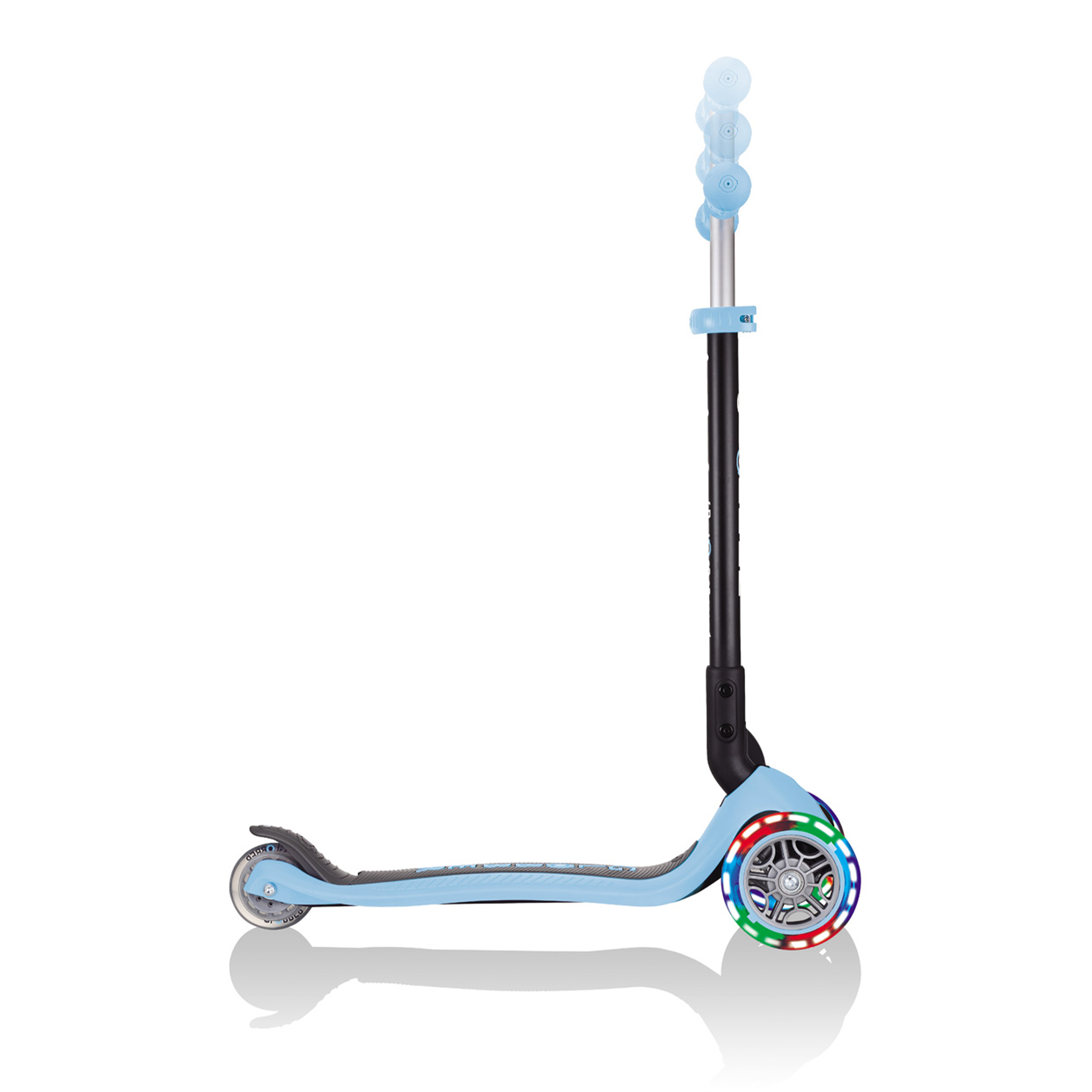 Go Up Foldable Plus Lights 3-in-1 Scooter Pastel Blue