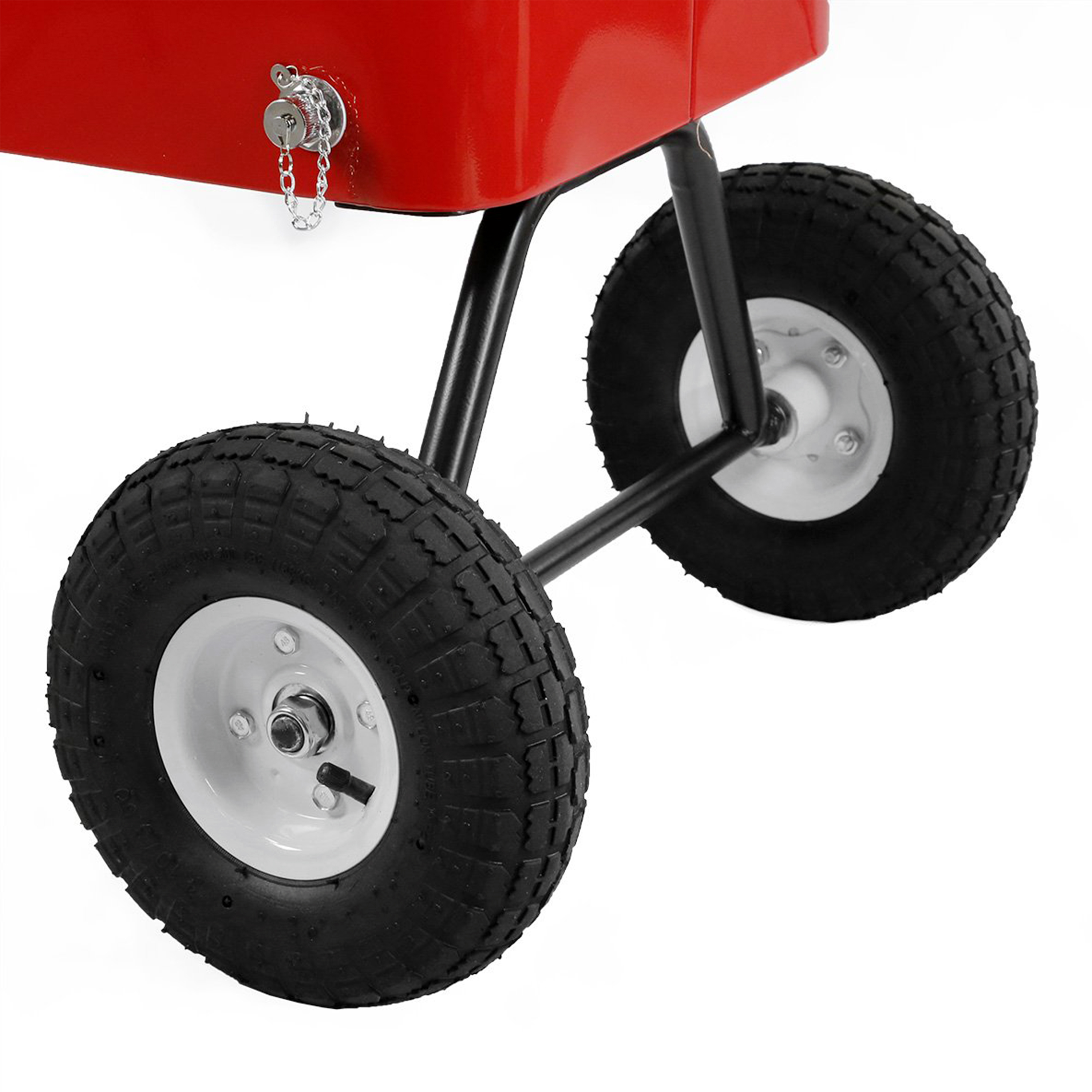 Bolderwagen Cooler Rood