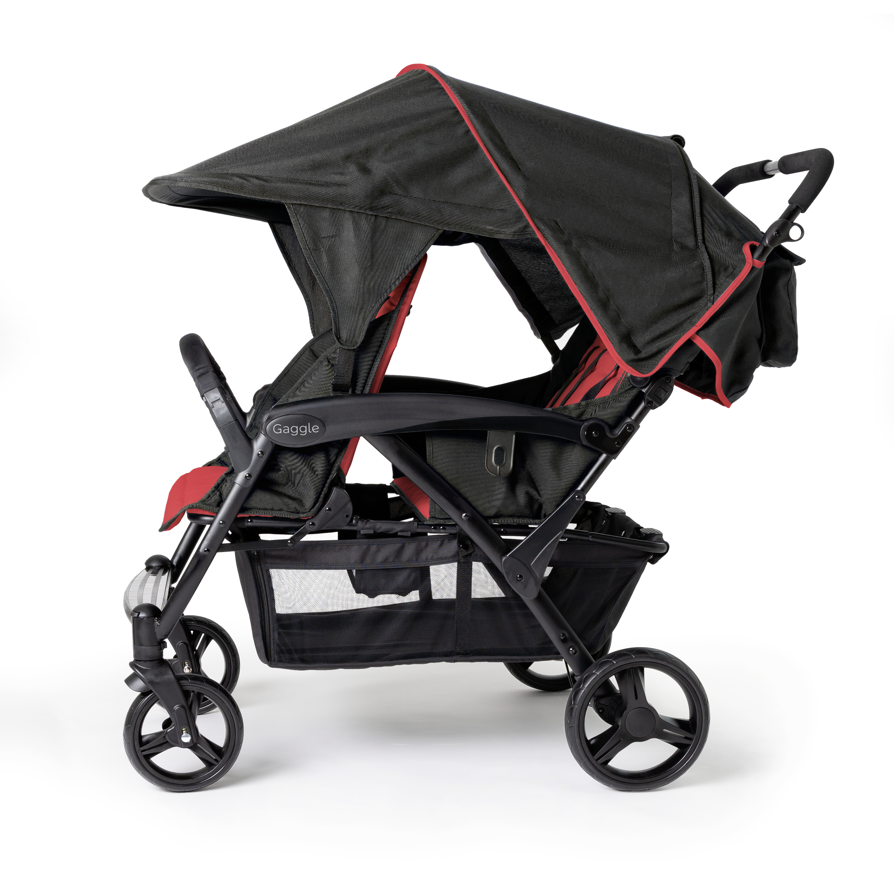 Odyssey 4x4 quad kinderwagen / buggy voor 4 kinderen in rood Odyssey 4x4 quad kinderwagen / buggy voor 4 kinderen in rood