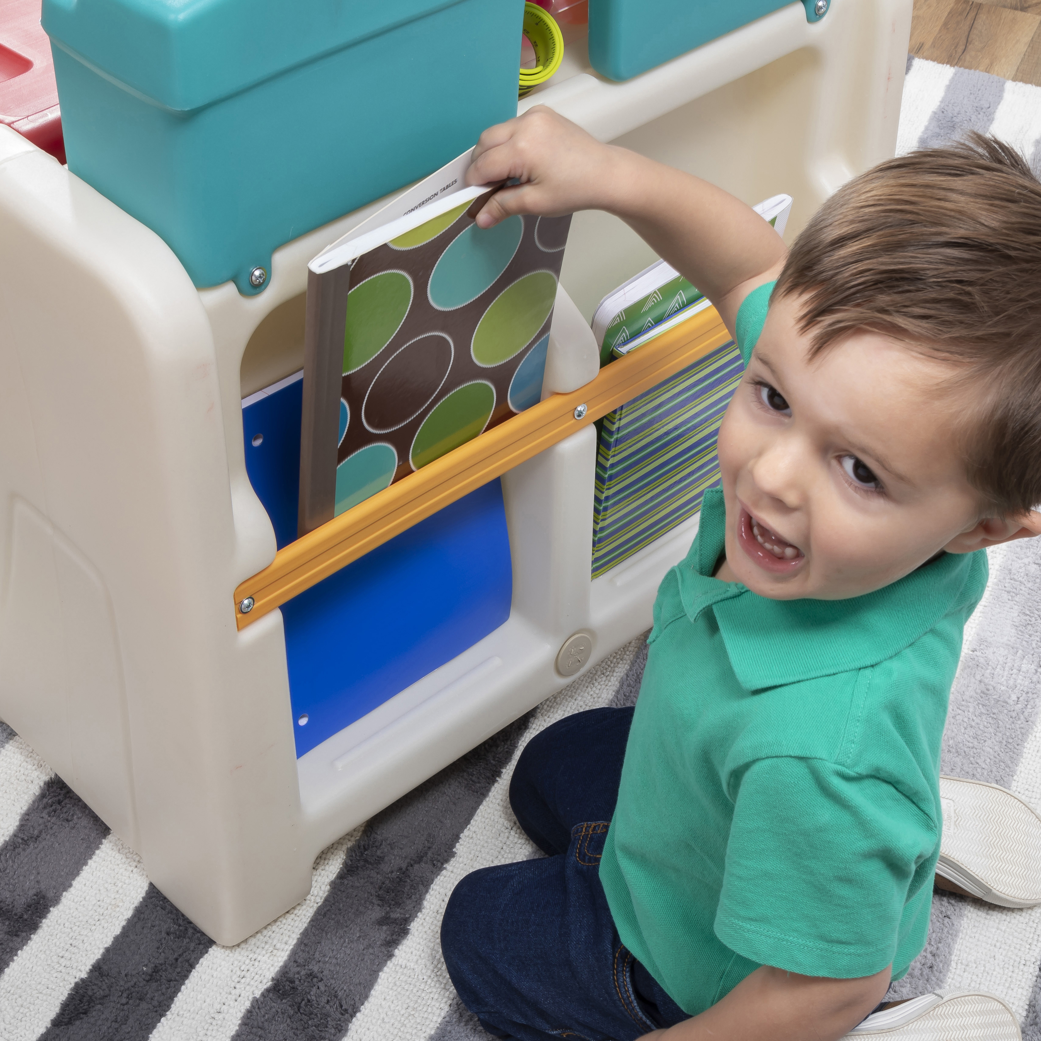 Flip & Doodle Easel Desk With Stool Flip & Doodle Easel Desk With Stool