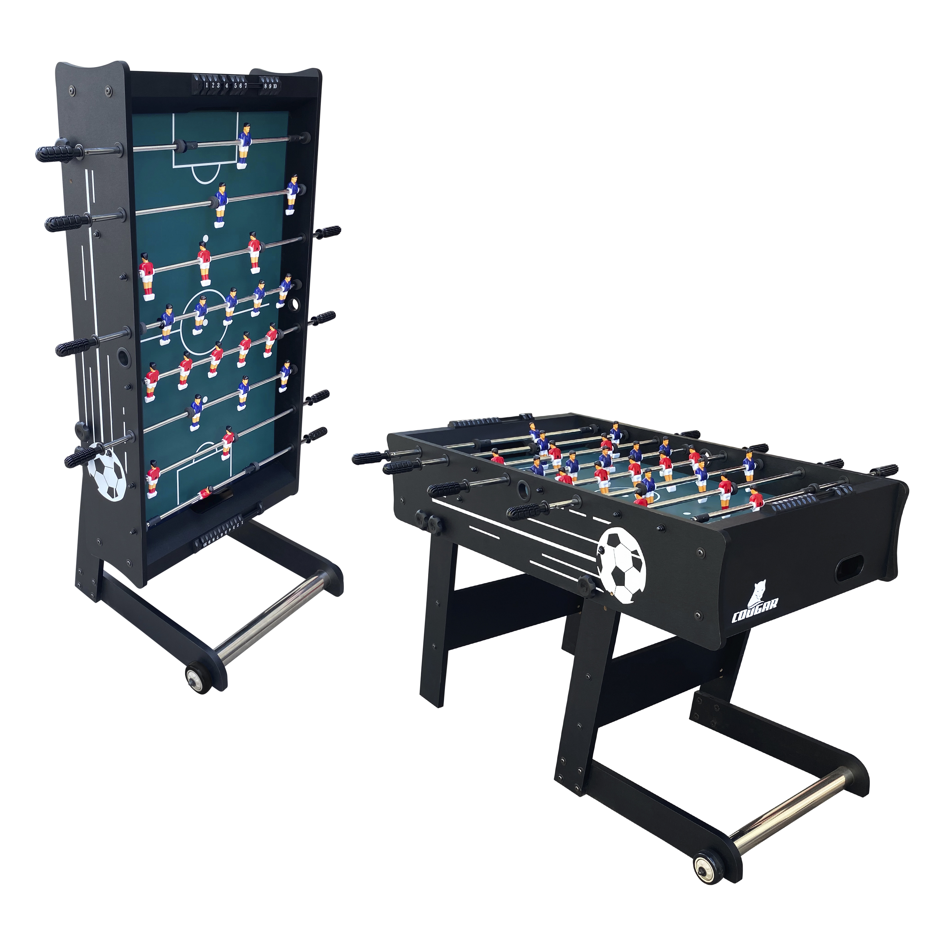 Scorpion Kick TS opklapbare Voetbaltafel Zwart