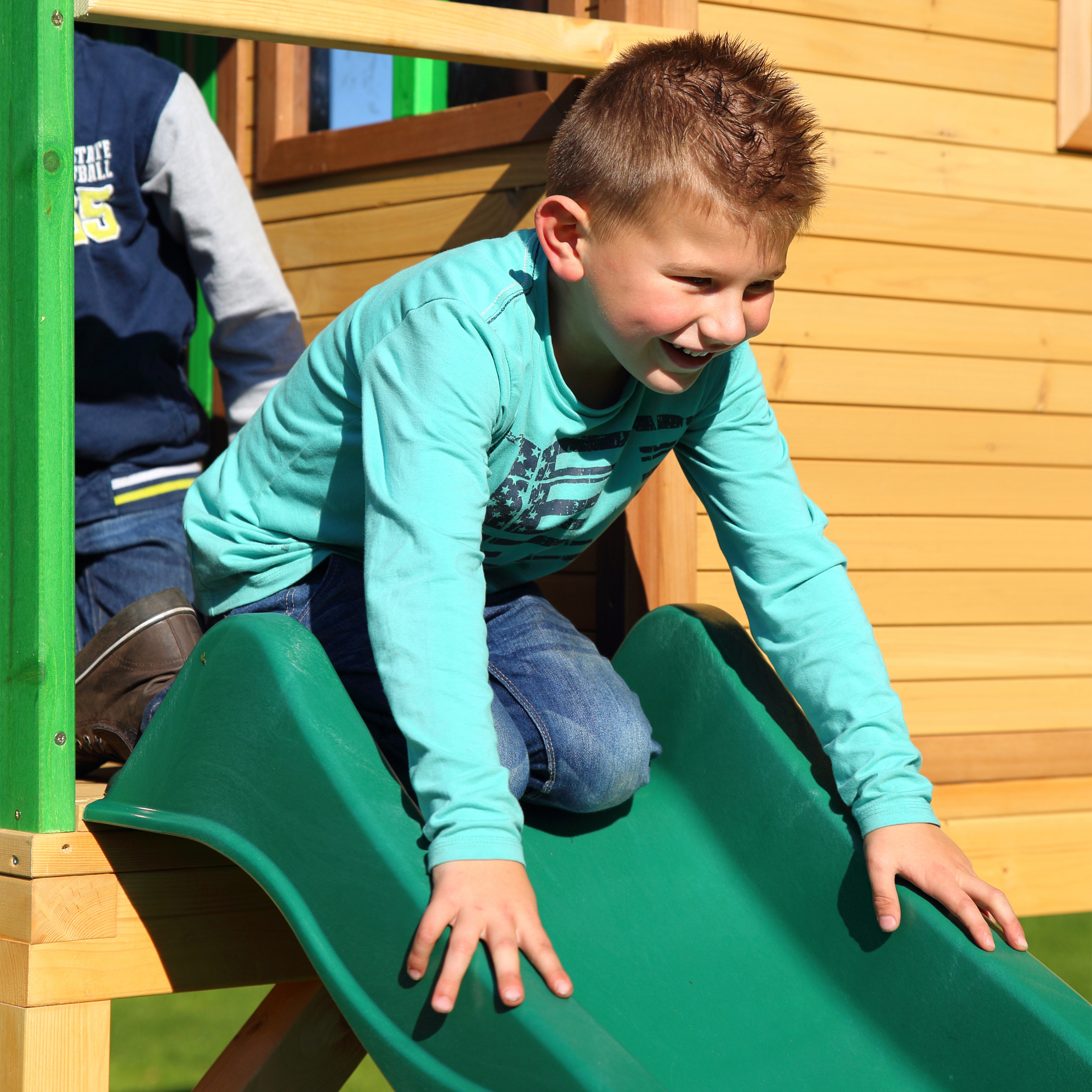Andy Playhouse Brown/green - Green slide
