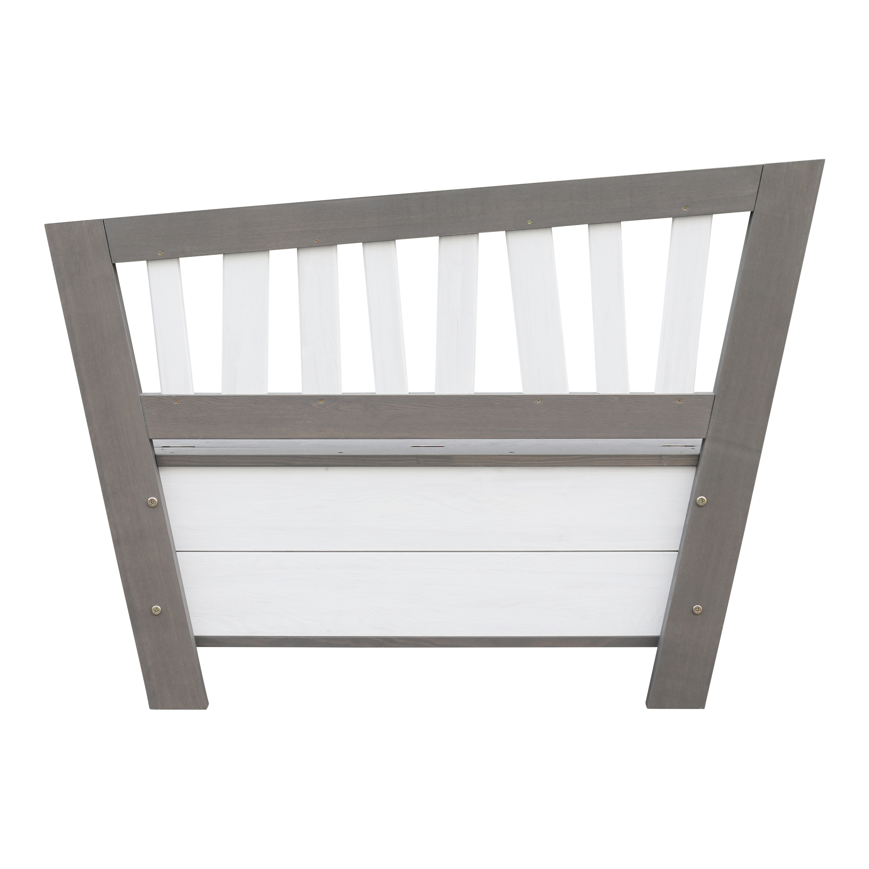 Corky Storage Bench Grey/White Corky Storage Bench Grey/White