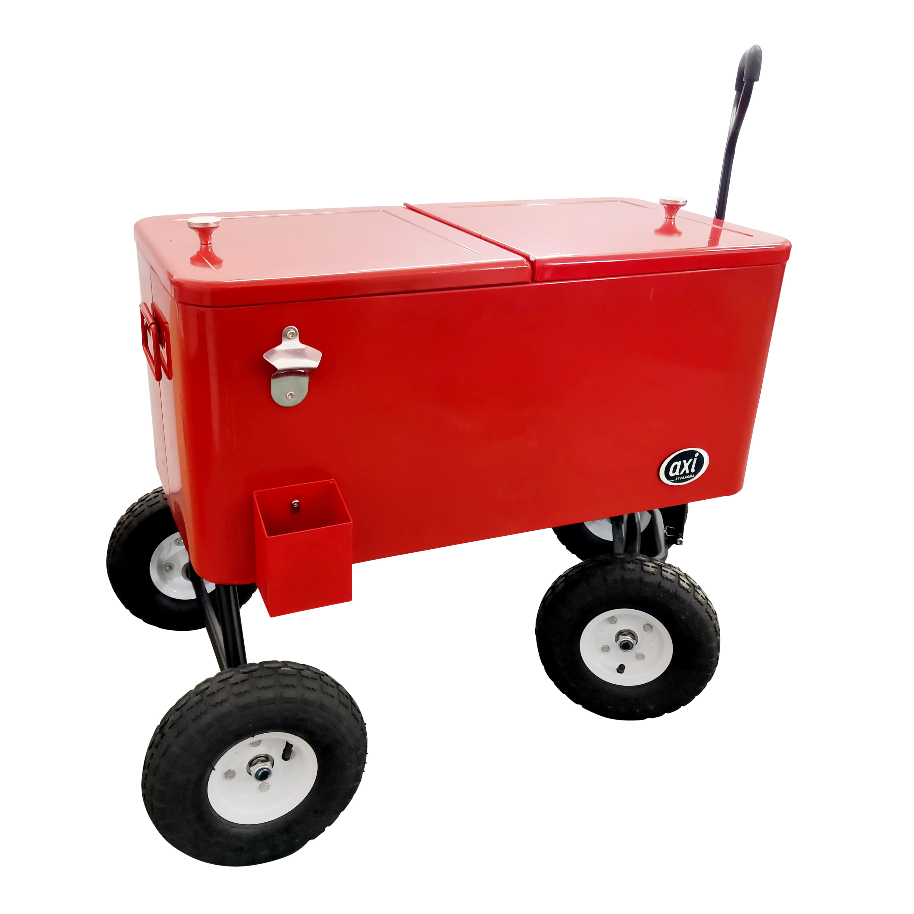 Bolderwagen Cooler Rood