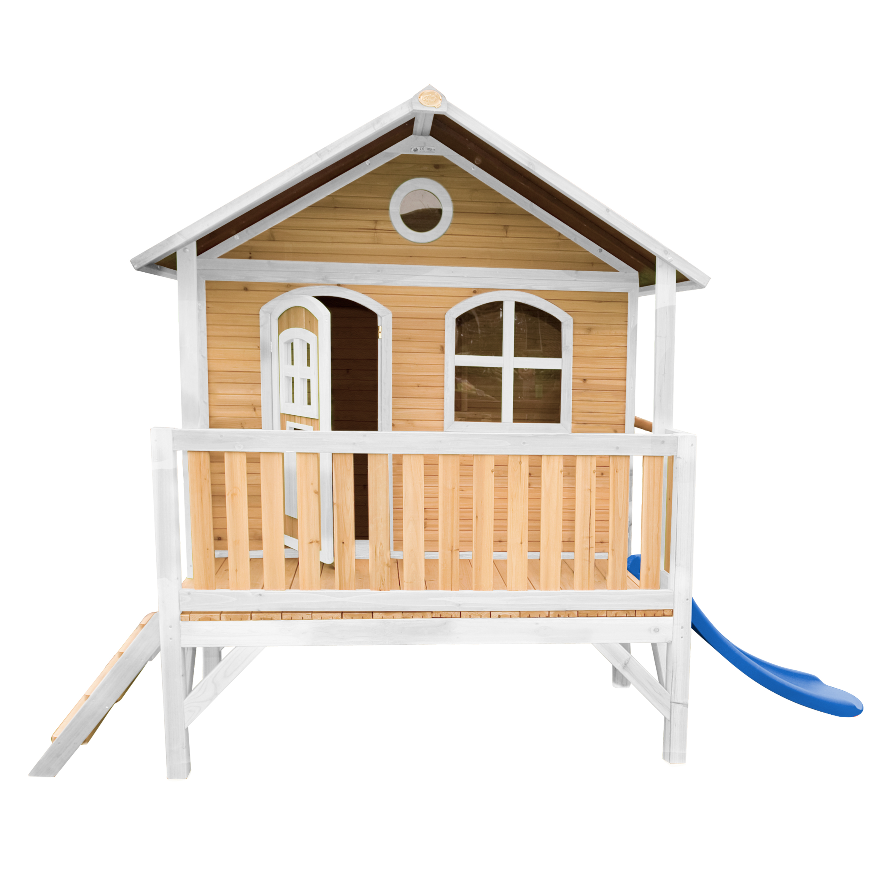 Stef Speelhuis Bruin/wit - Blauwe glijbaan