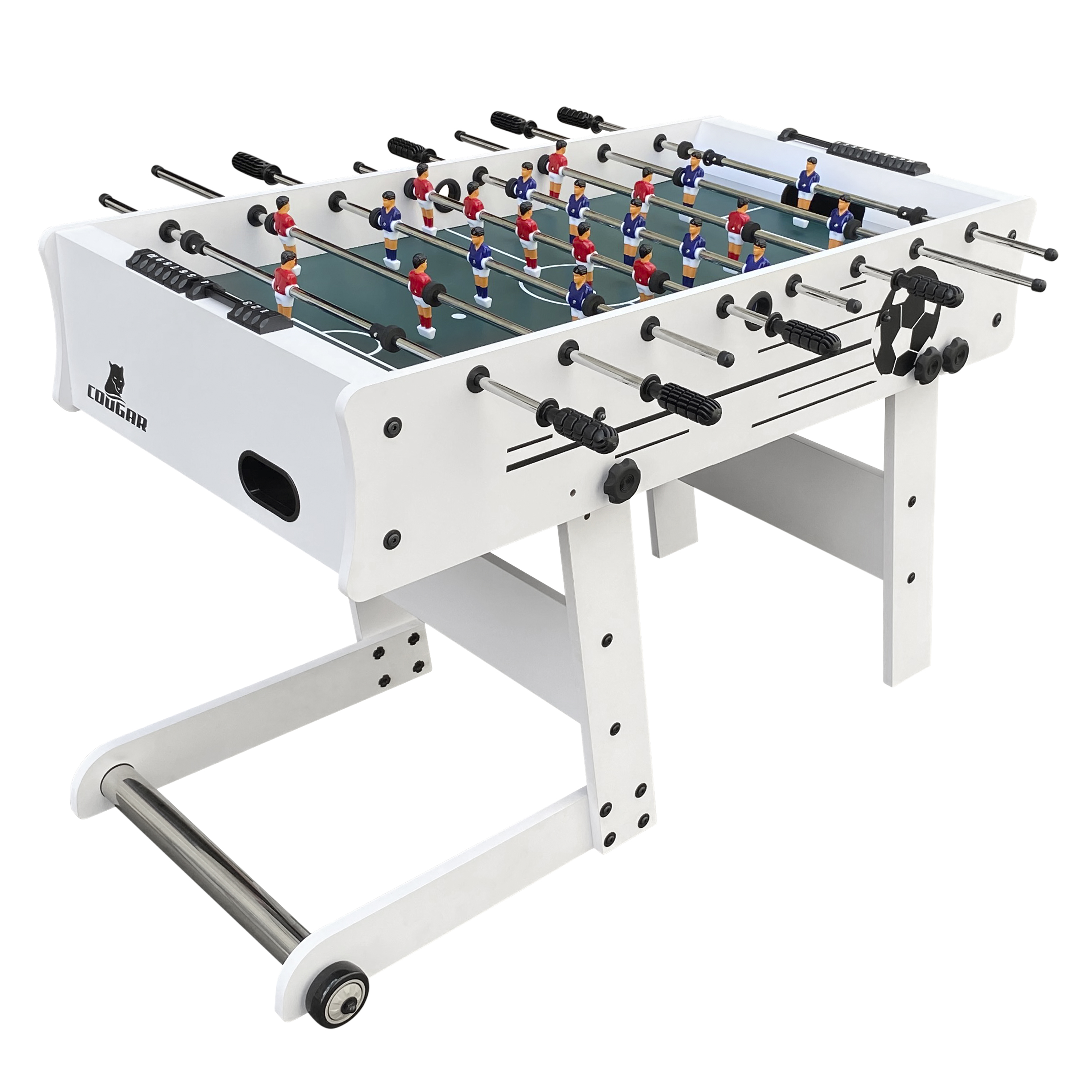 Scorpion Kick opklapbare Voetbaltafel Wit