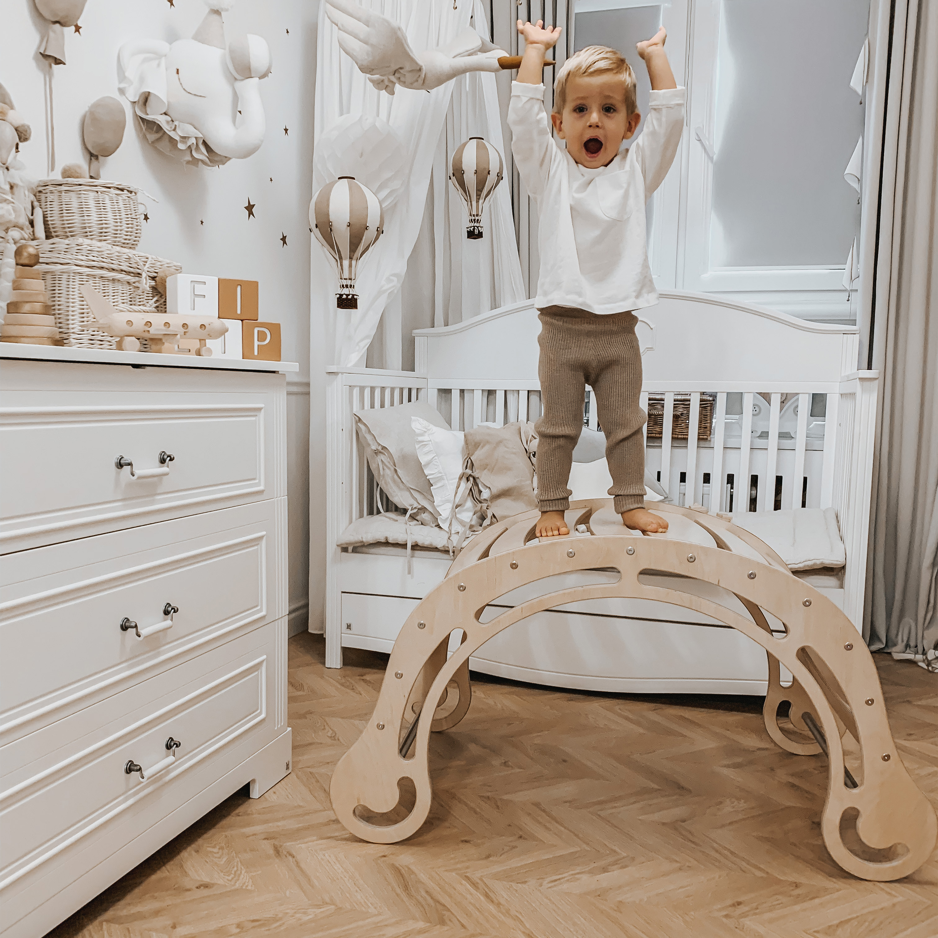 Bascule XXL en bois avec mur d'escalade Naturel Bascule XXL en bois avec mur d'escalade Naturel