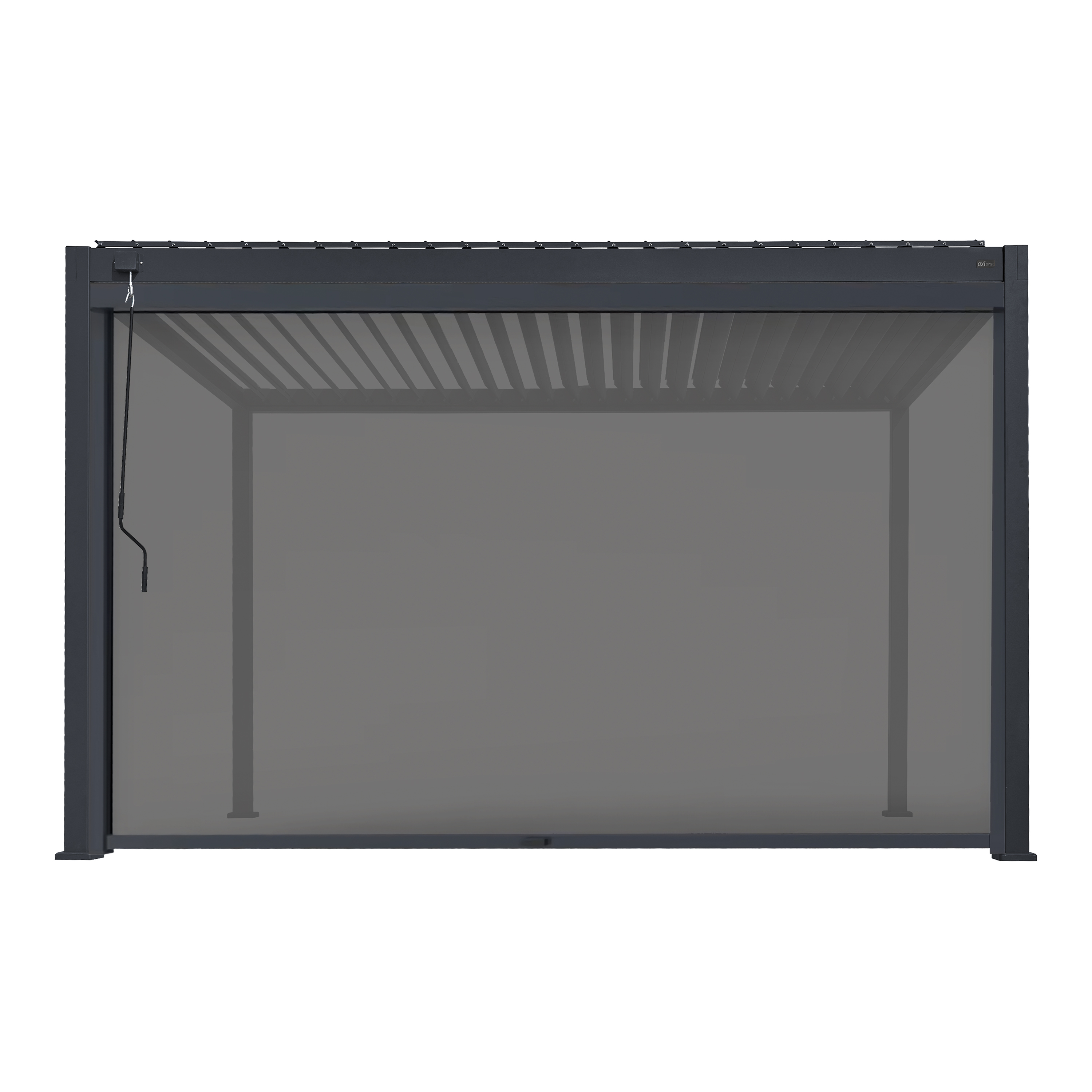Raya Pergola Screen 4 m Antraciet/zwart