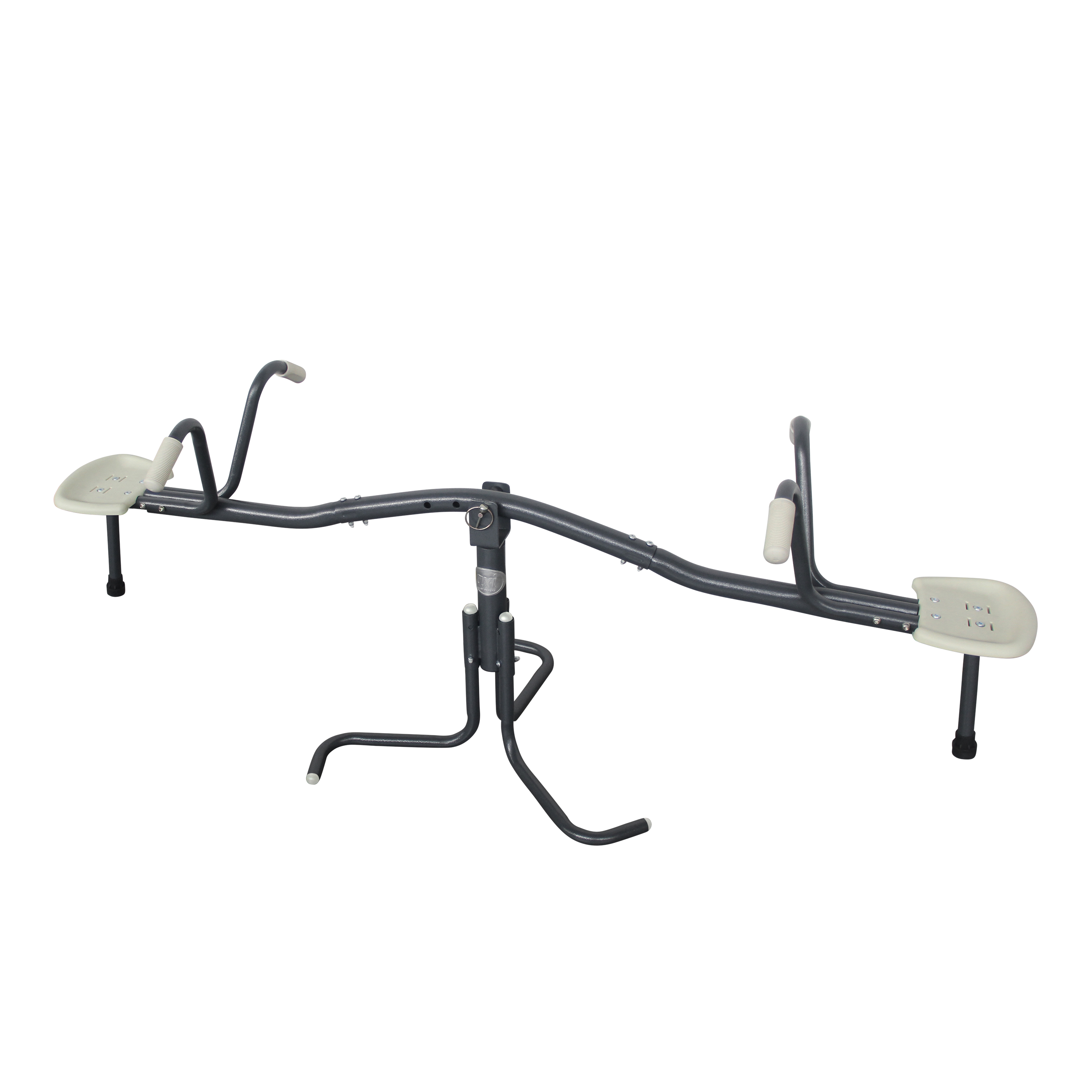 Metalen Ronddraaiende wipwap Antraciet/crème