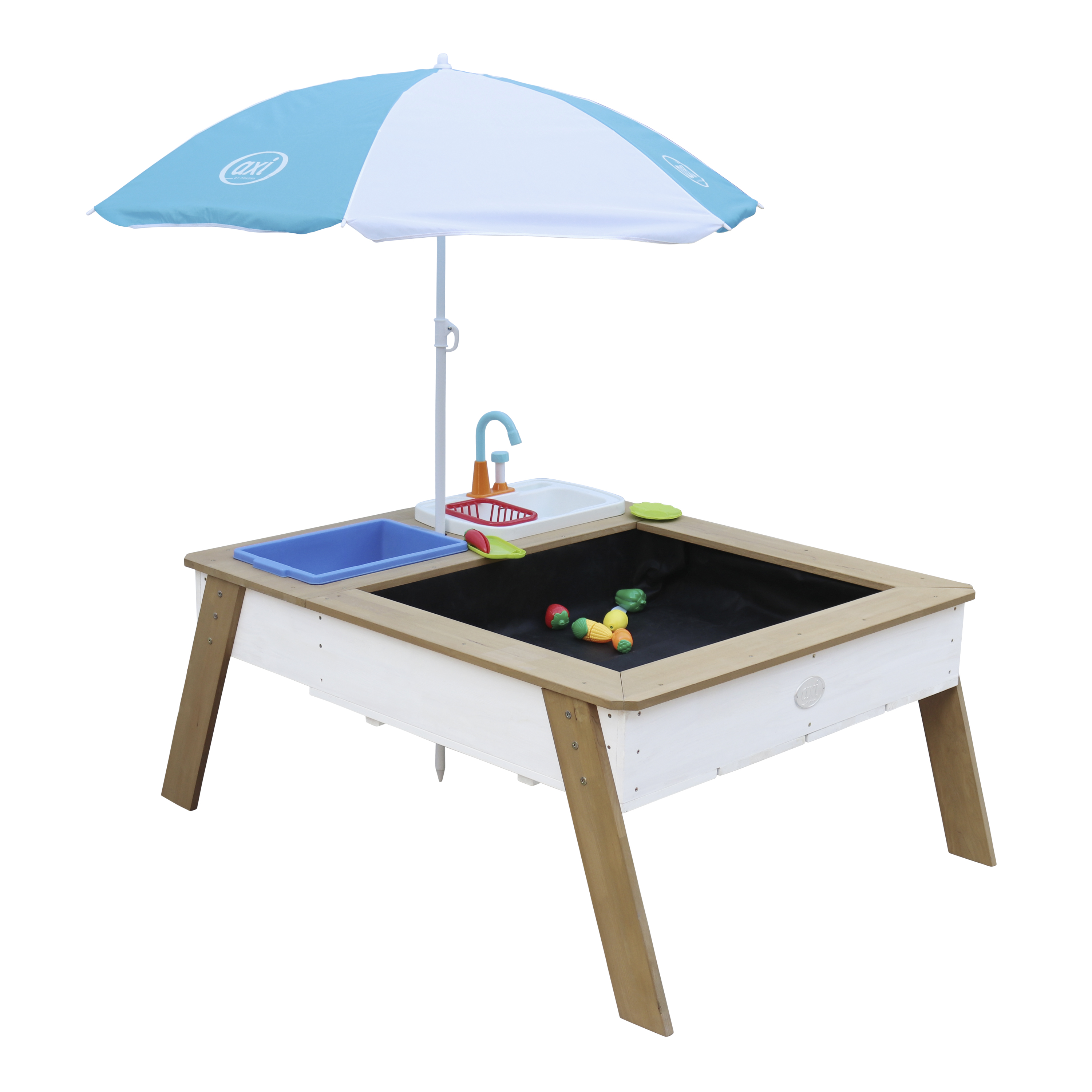 Linda Zand & Water Tafel met Speelkeuken wastafel Bruin/wit 
