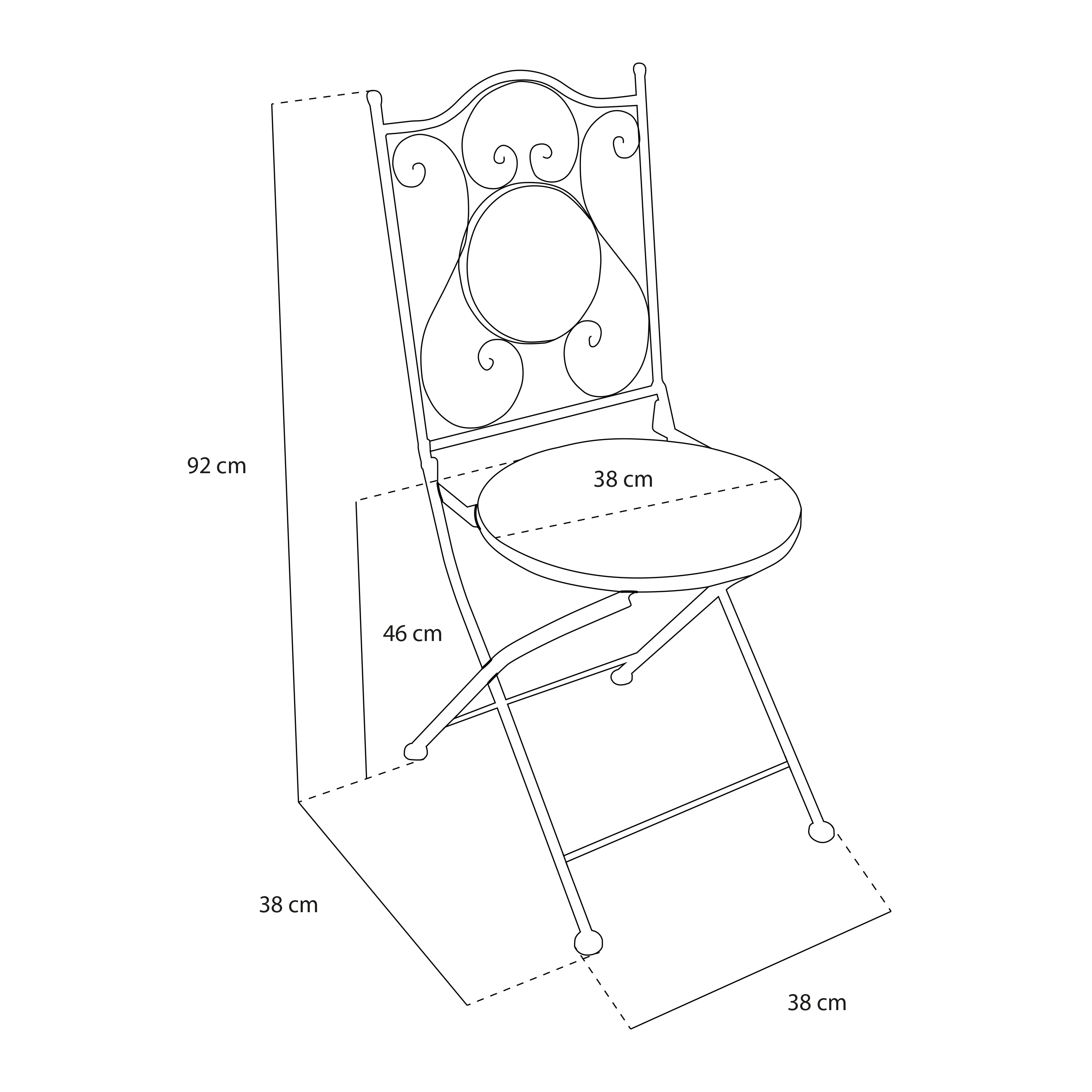 Amélie Mozaïek Bistro set Windroos Multikleur