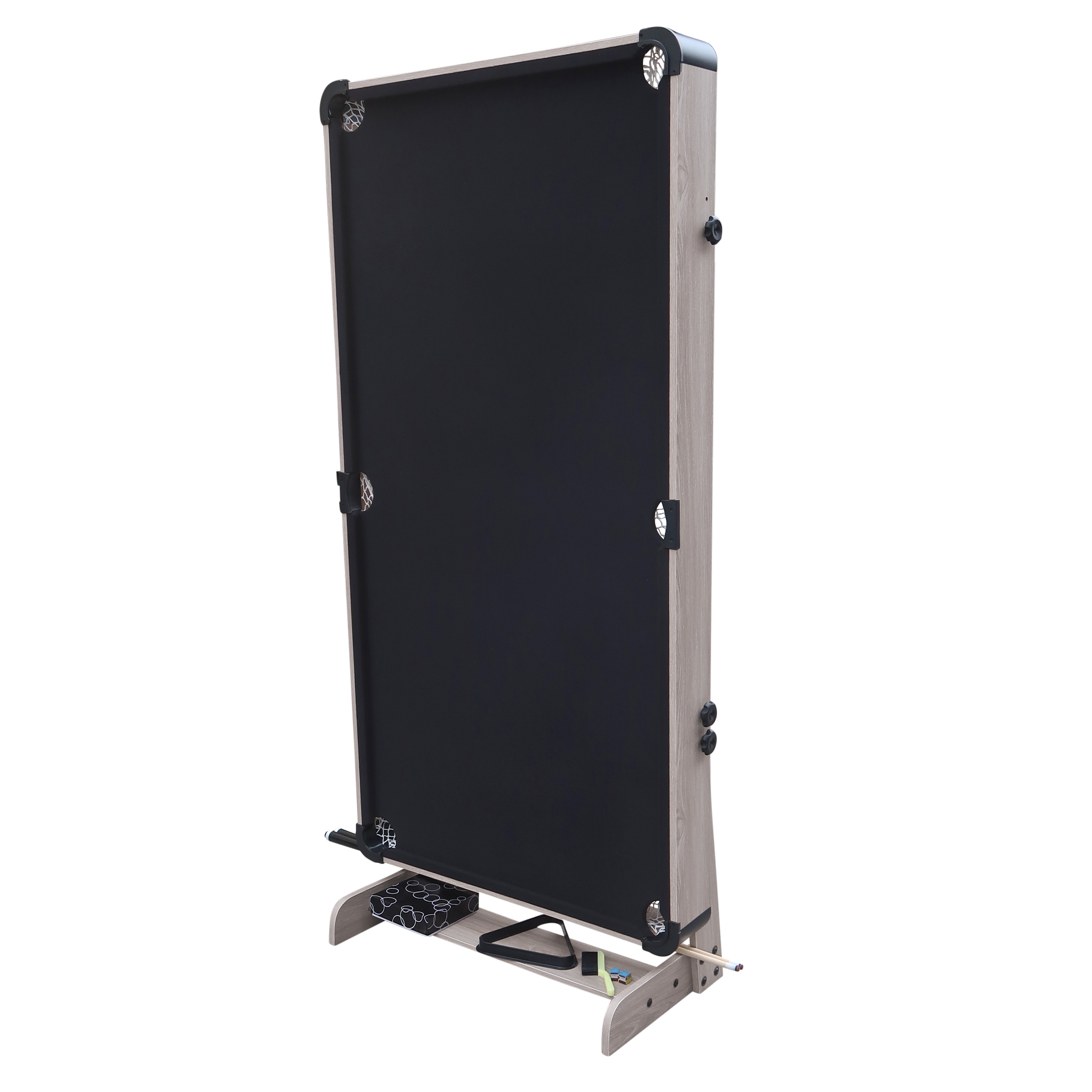 Hustle XL foldable Pool Table Oak/Black