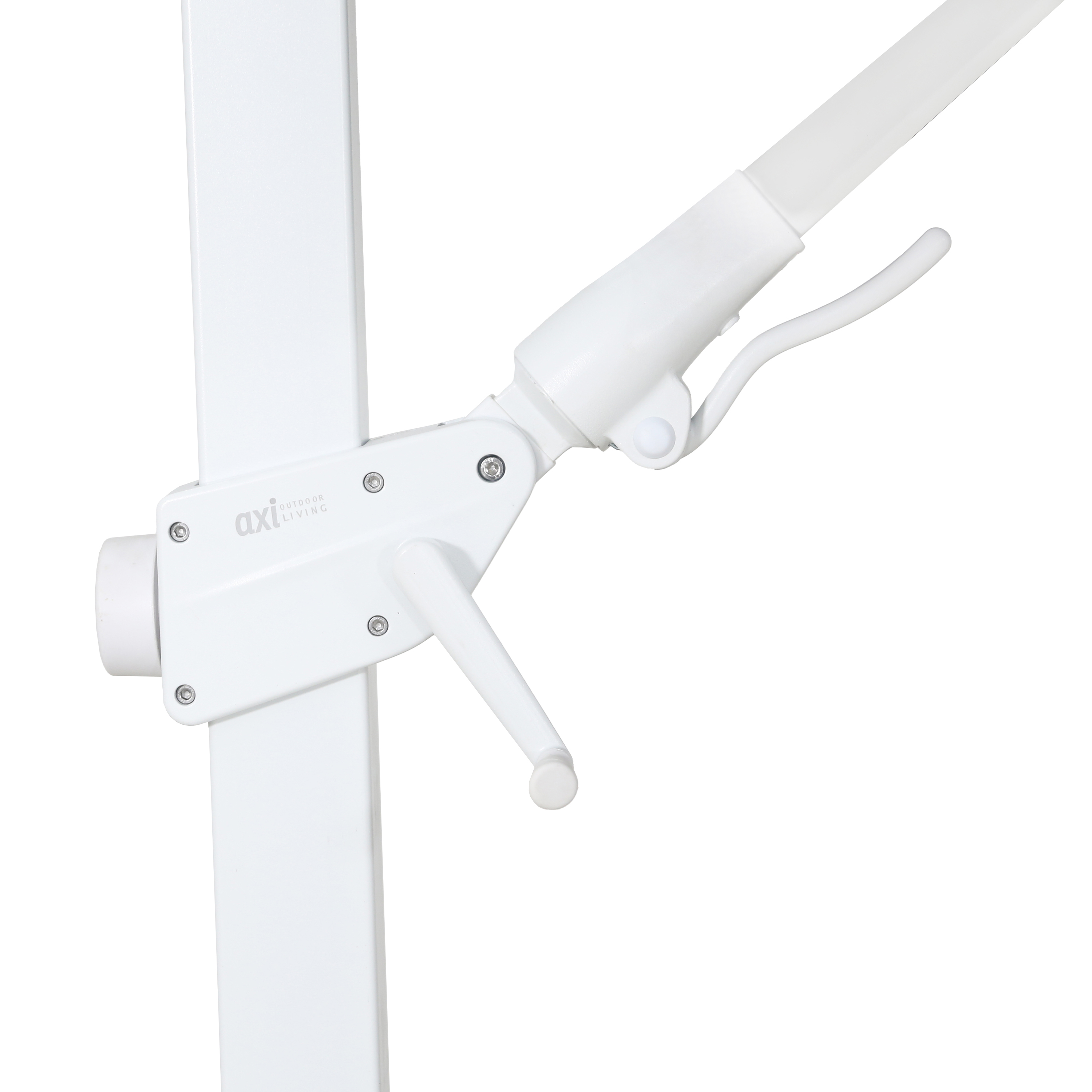 Apollo Premium Zweefparasol 300x300 Wit/Beige
