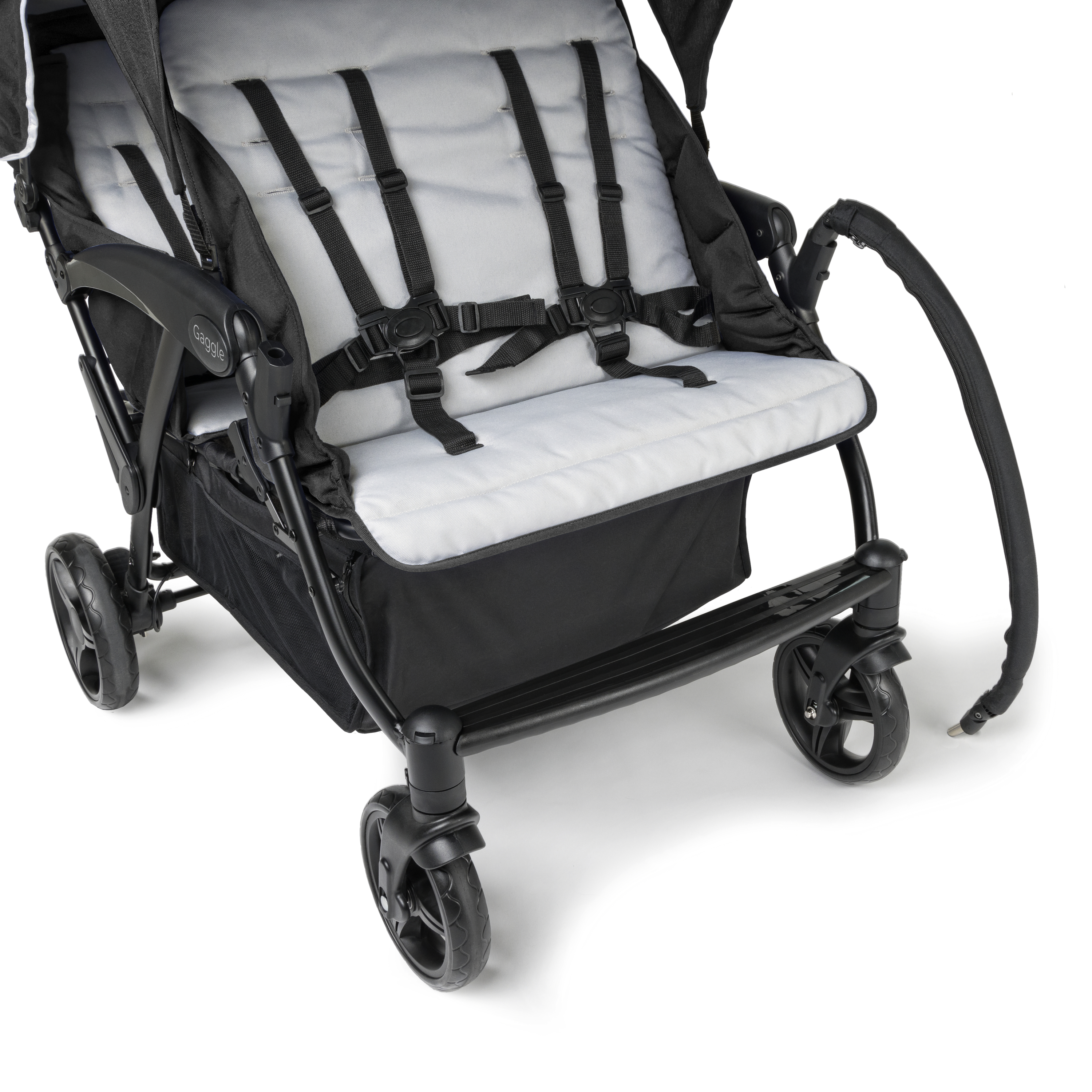 Odyssey 4x4 Quad Kinderwagen für 4 Kinder Grau/Schwarz 